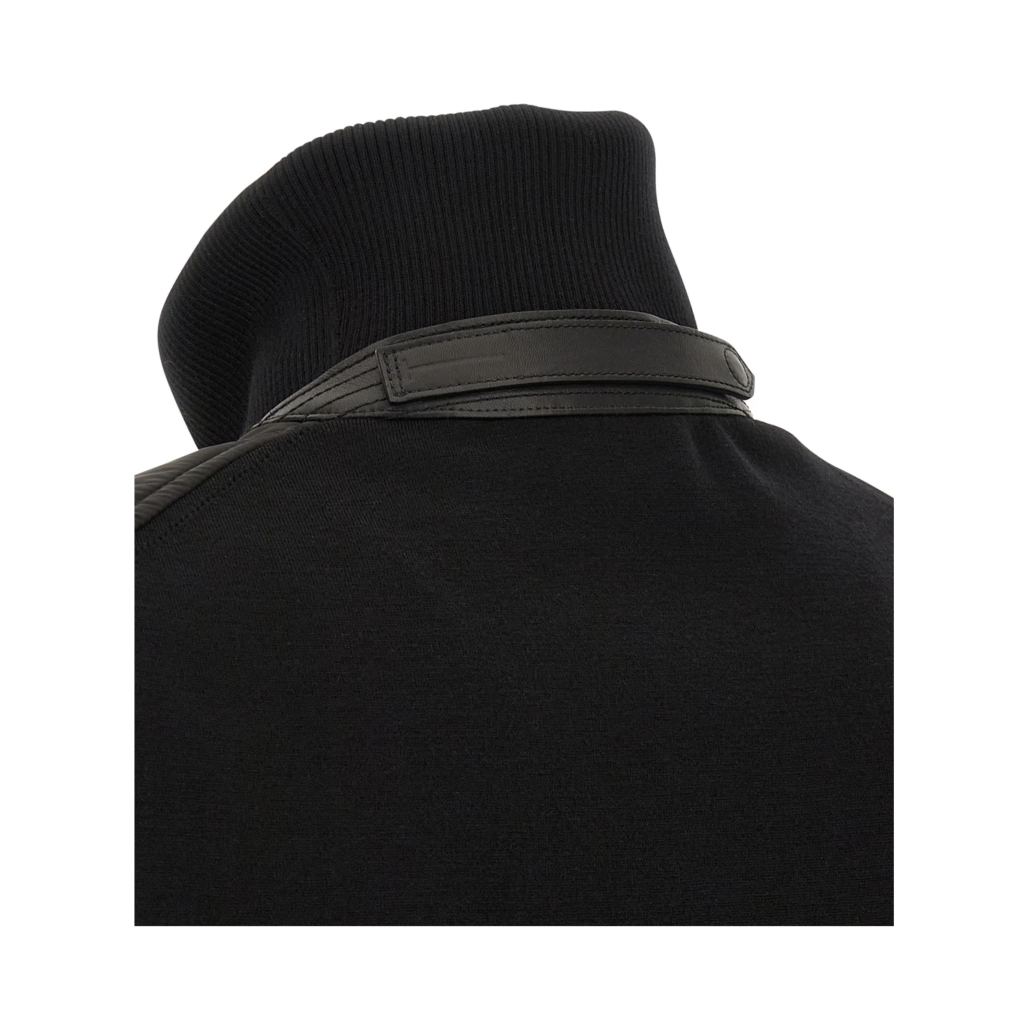 Black Wool Bomber