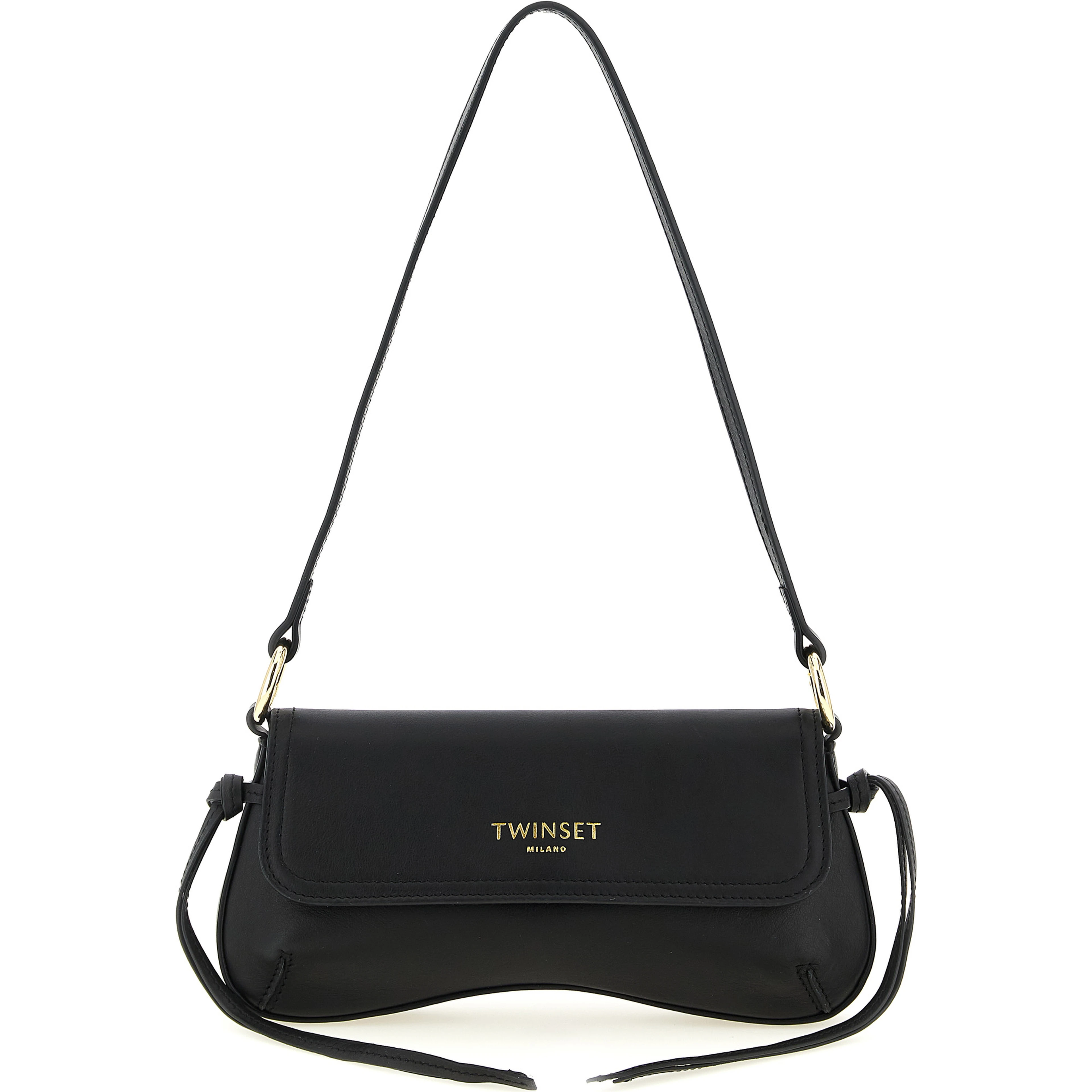 Black Leather Shoulder Bag