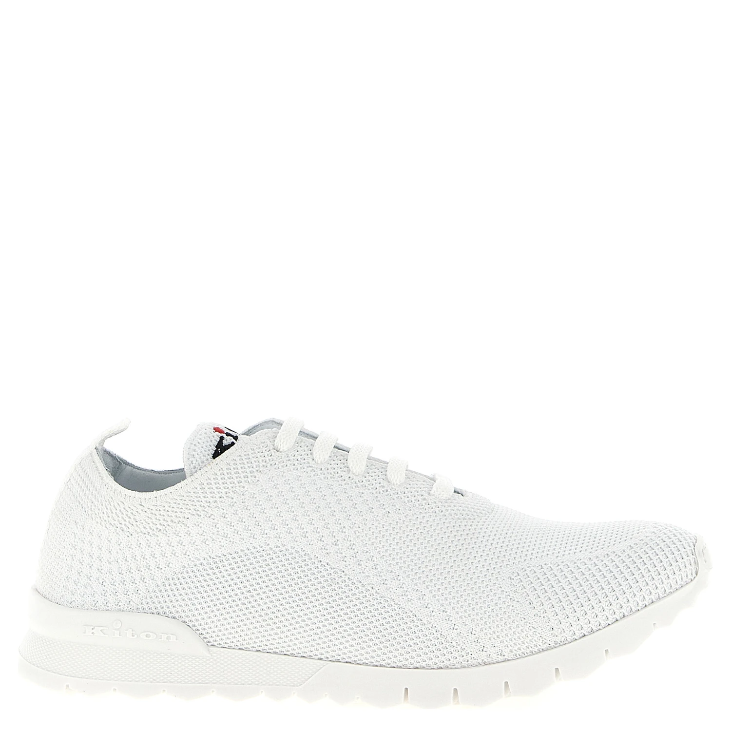 White Cotton Athletic Sneakers