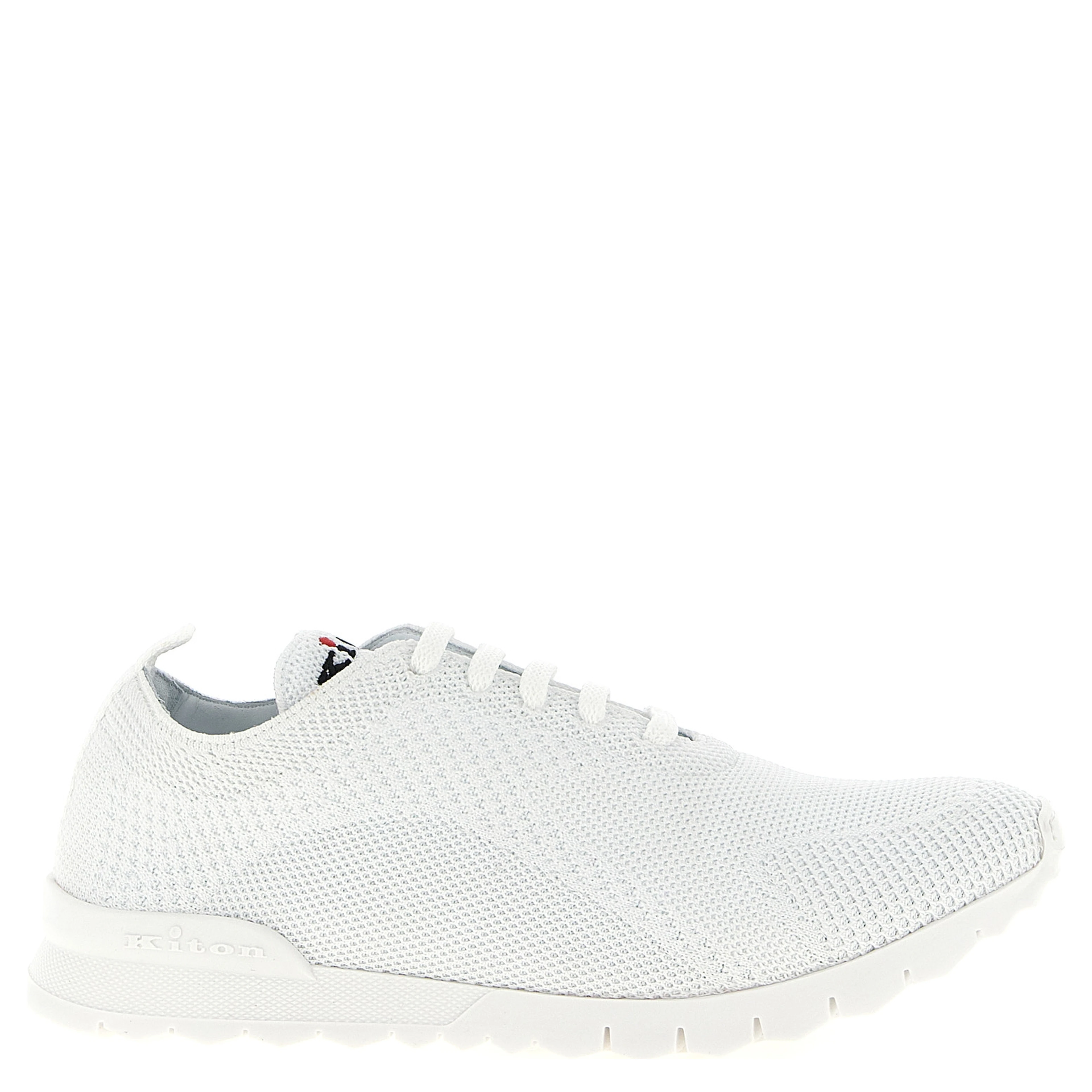 White Cotton Athletic Sneakers