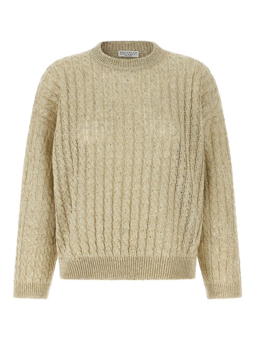 Beige Linen Cardigan