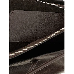 Brown Calfskin Shoulder Bag