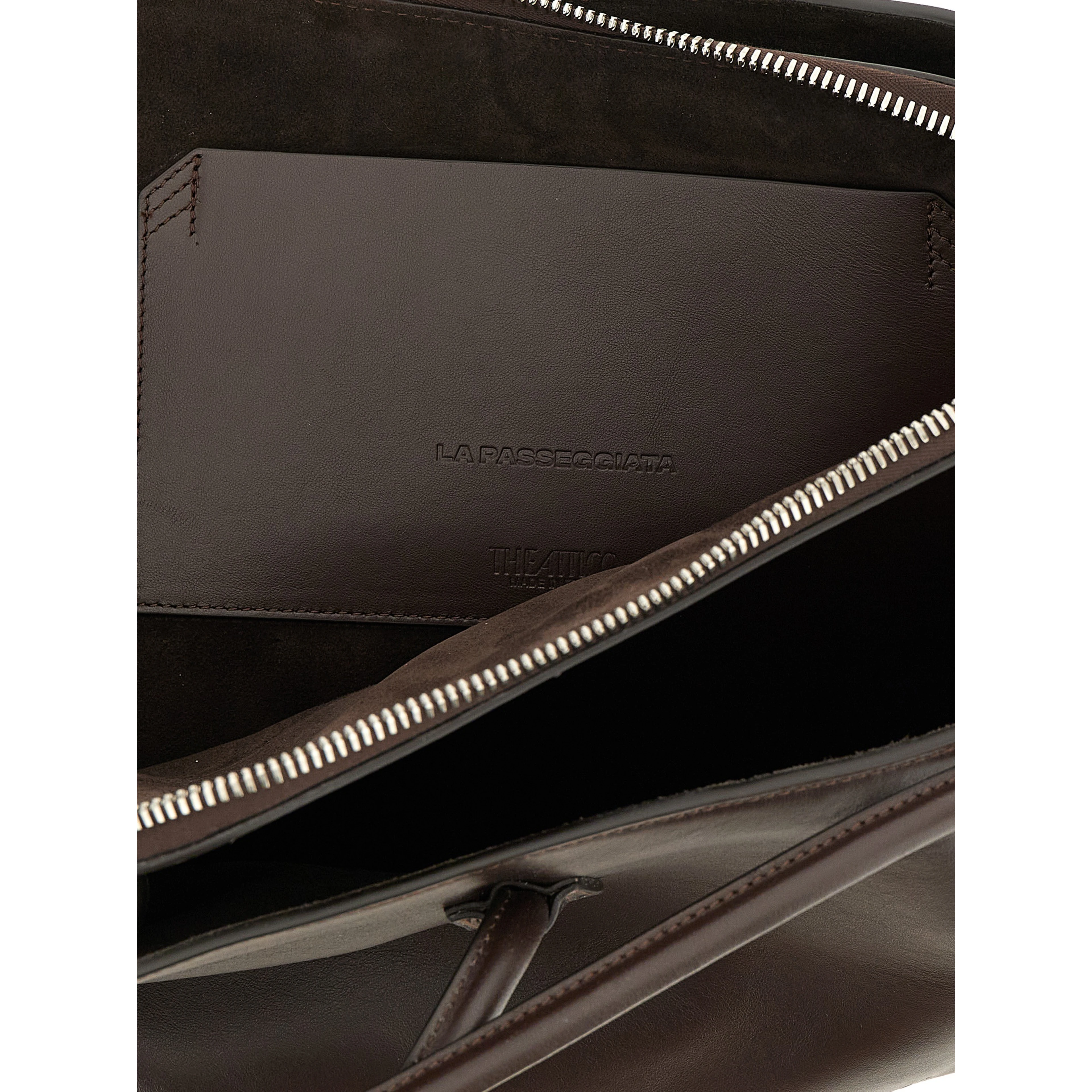 Brown Calfskin Shoulder Bag