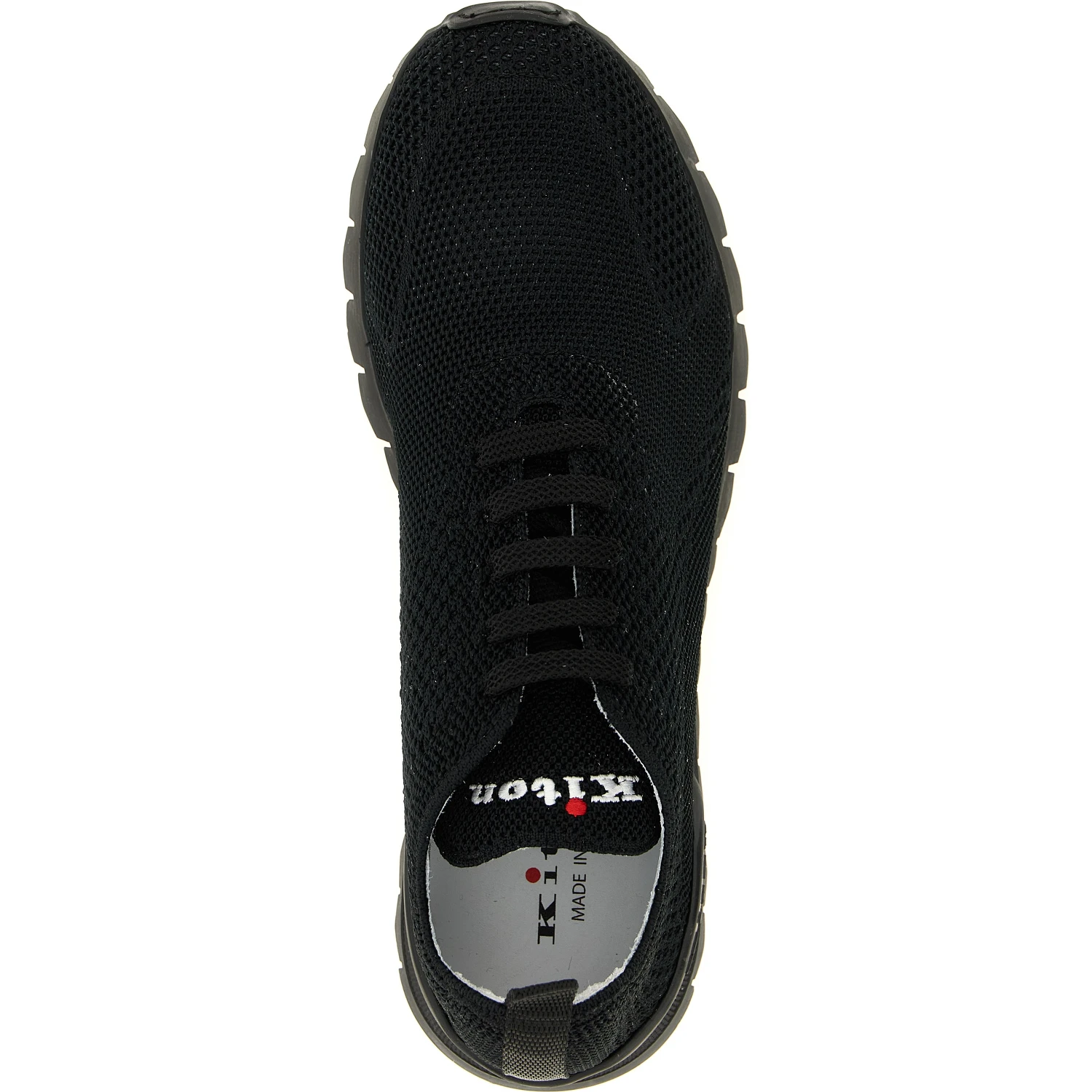 Black Cotton Athletic Sneakers