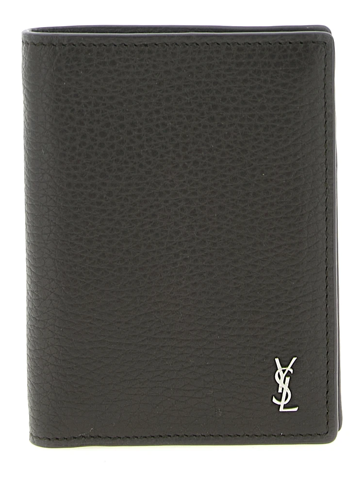 Brown Calfskin Leather Wallet