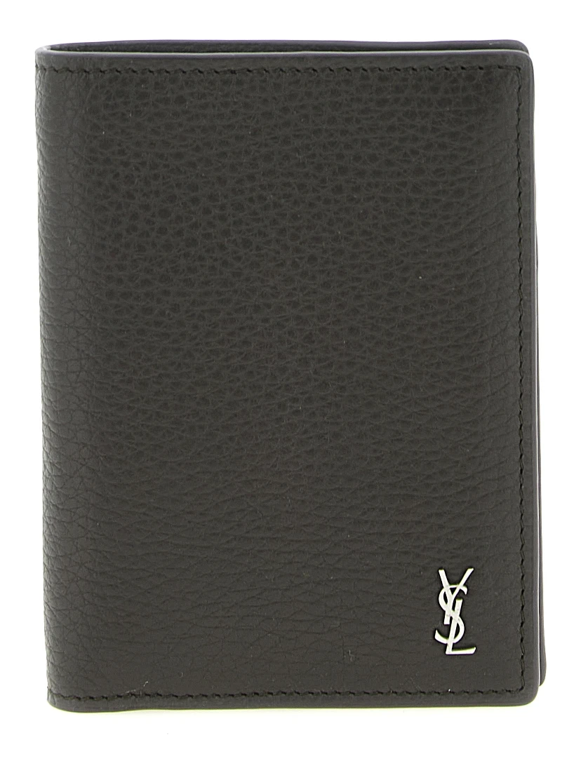 Brown Calfskin Leather Wallet