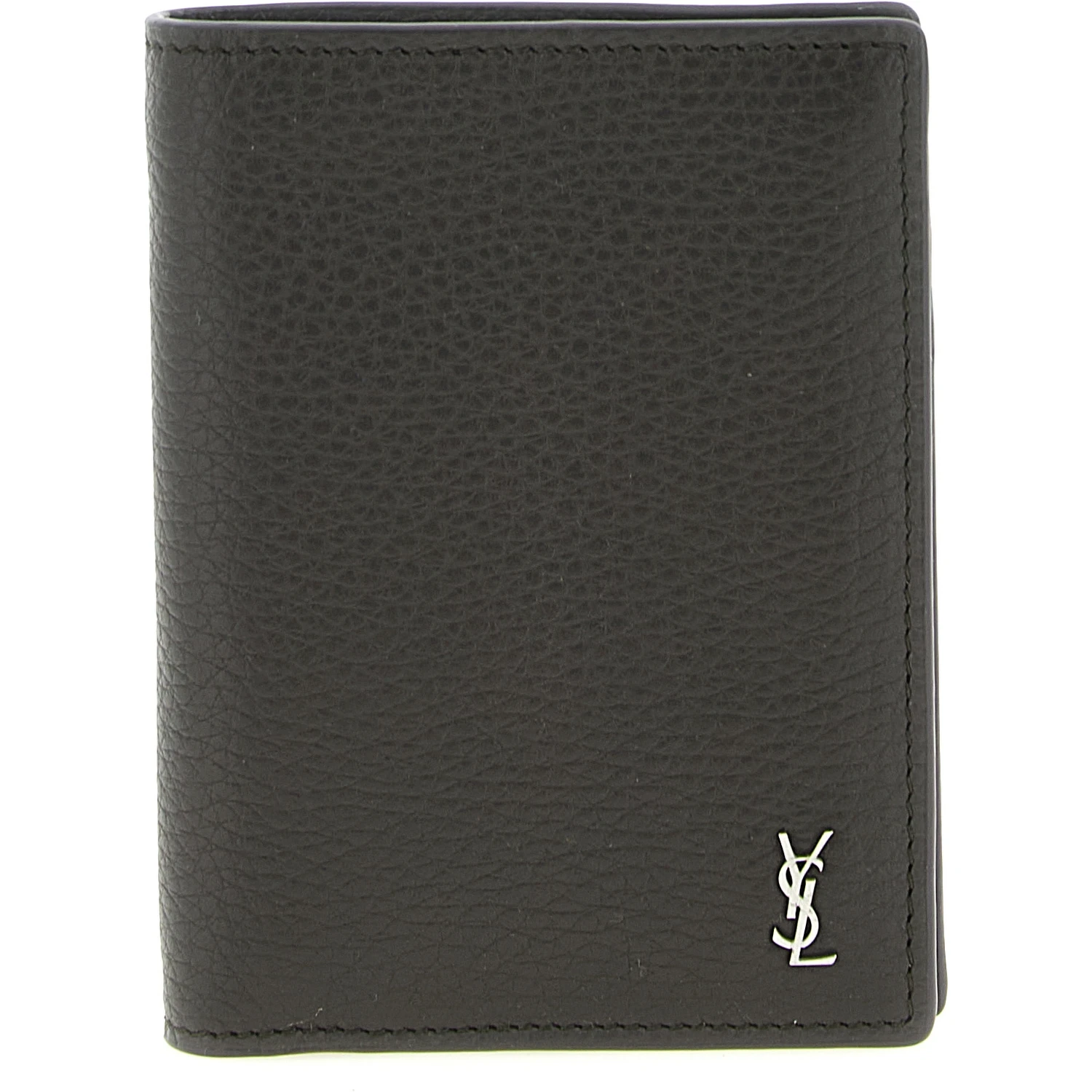 Brown Calfskin Leather Wallet