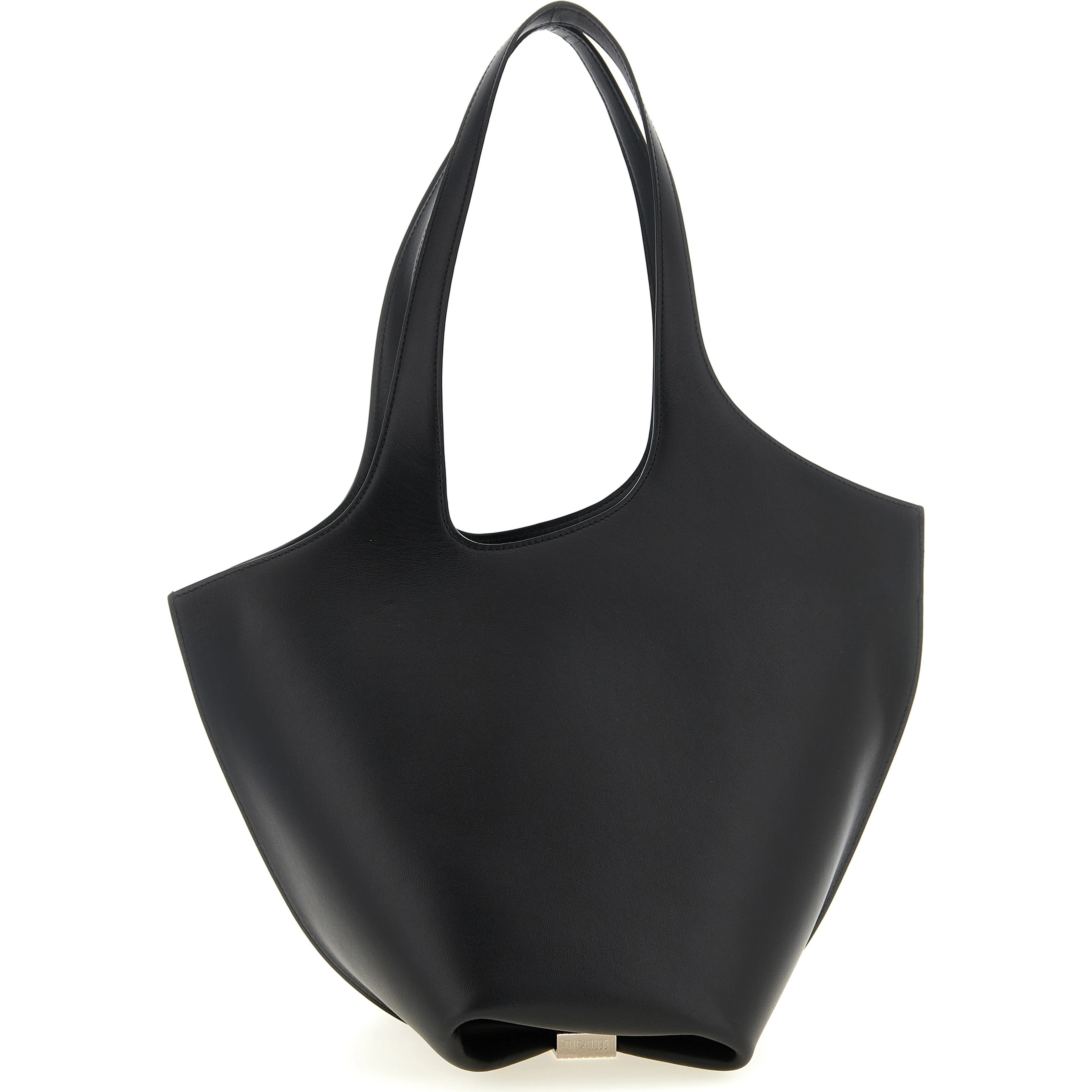 Black Calfskin Shoulder Bag