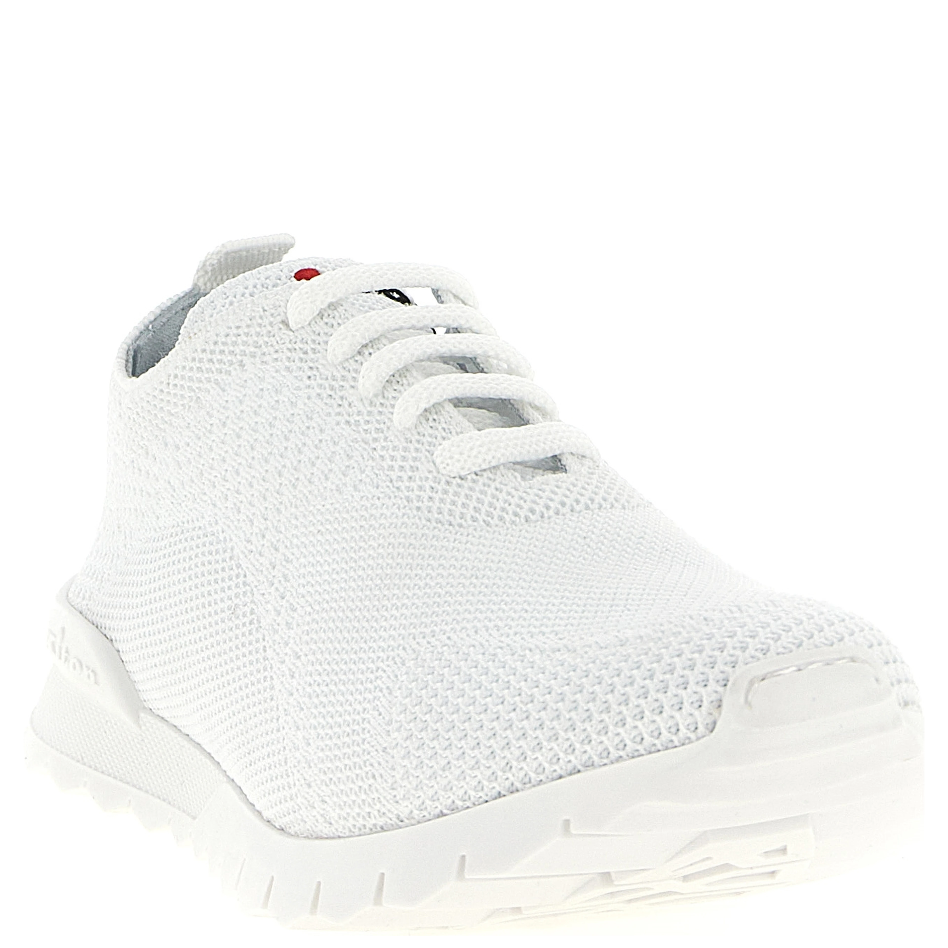 White Cotton Athletic Sneakers