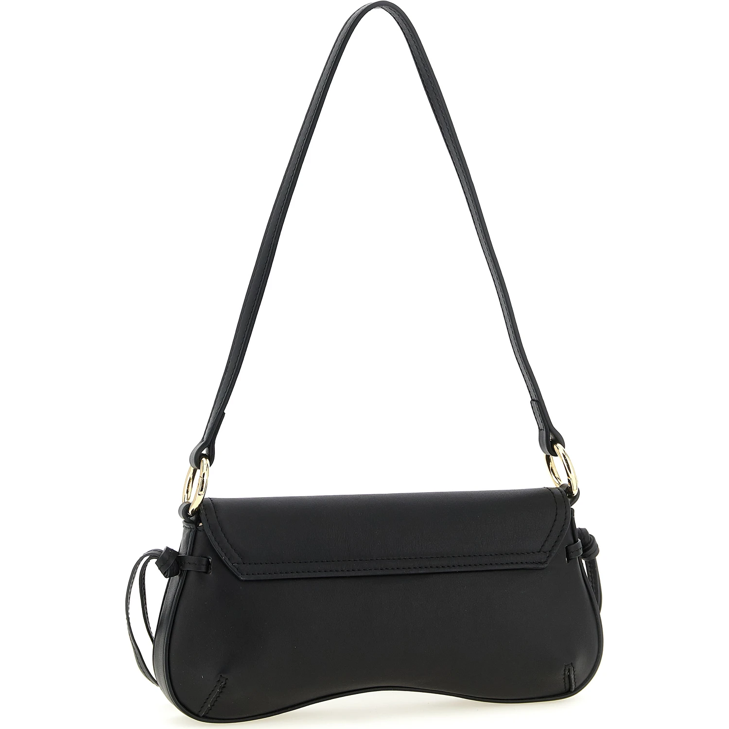 Black Leather Shoulder Bag