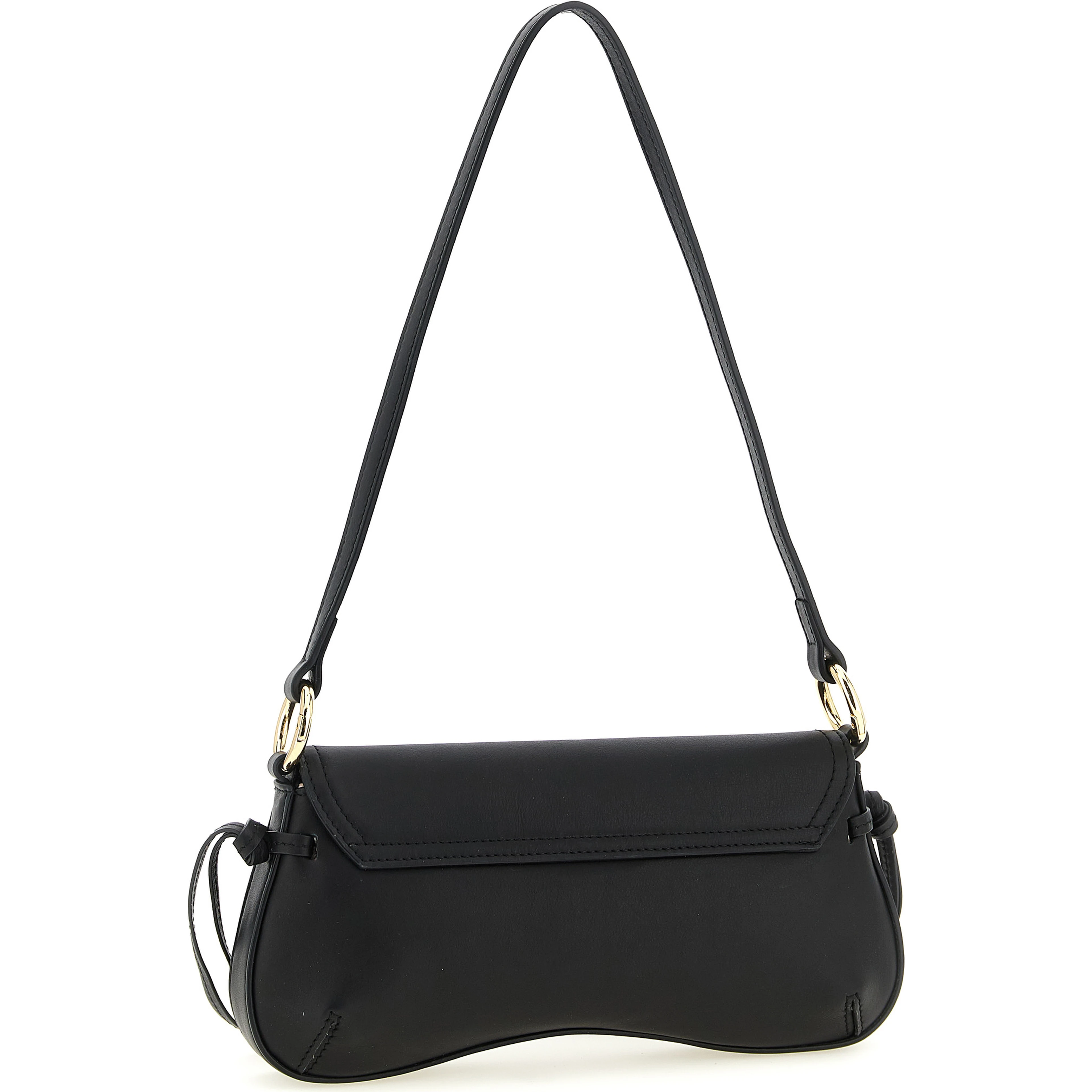 Black Leather Shoulder Bag