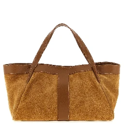 Brown Polyethylene Shoulder Bag