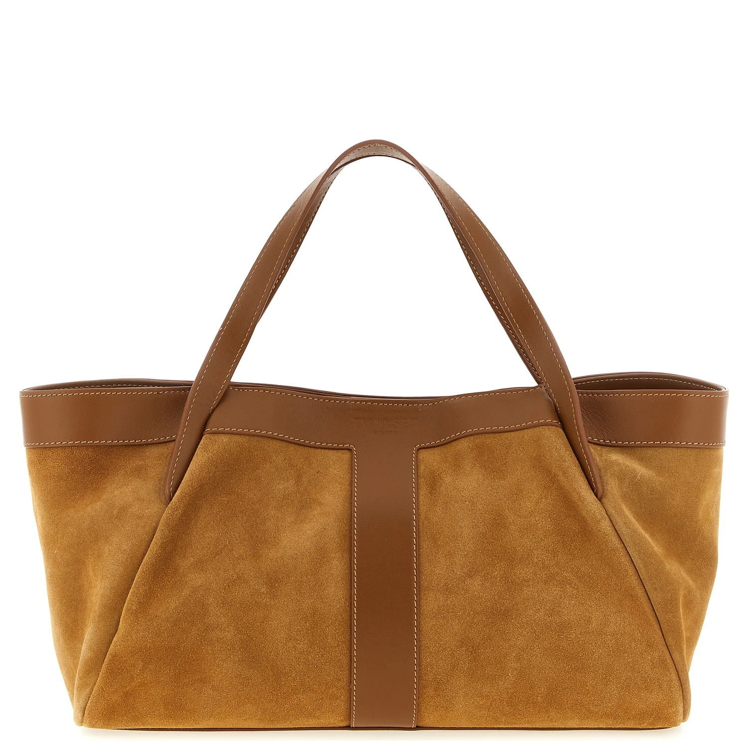 Brown Polyethylene Shoulder Bag