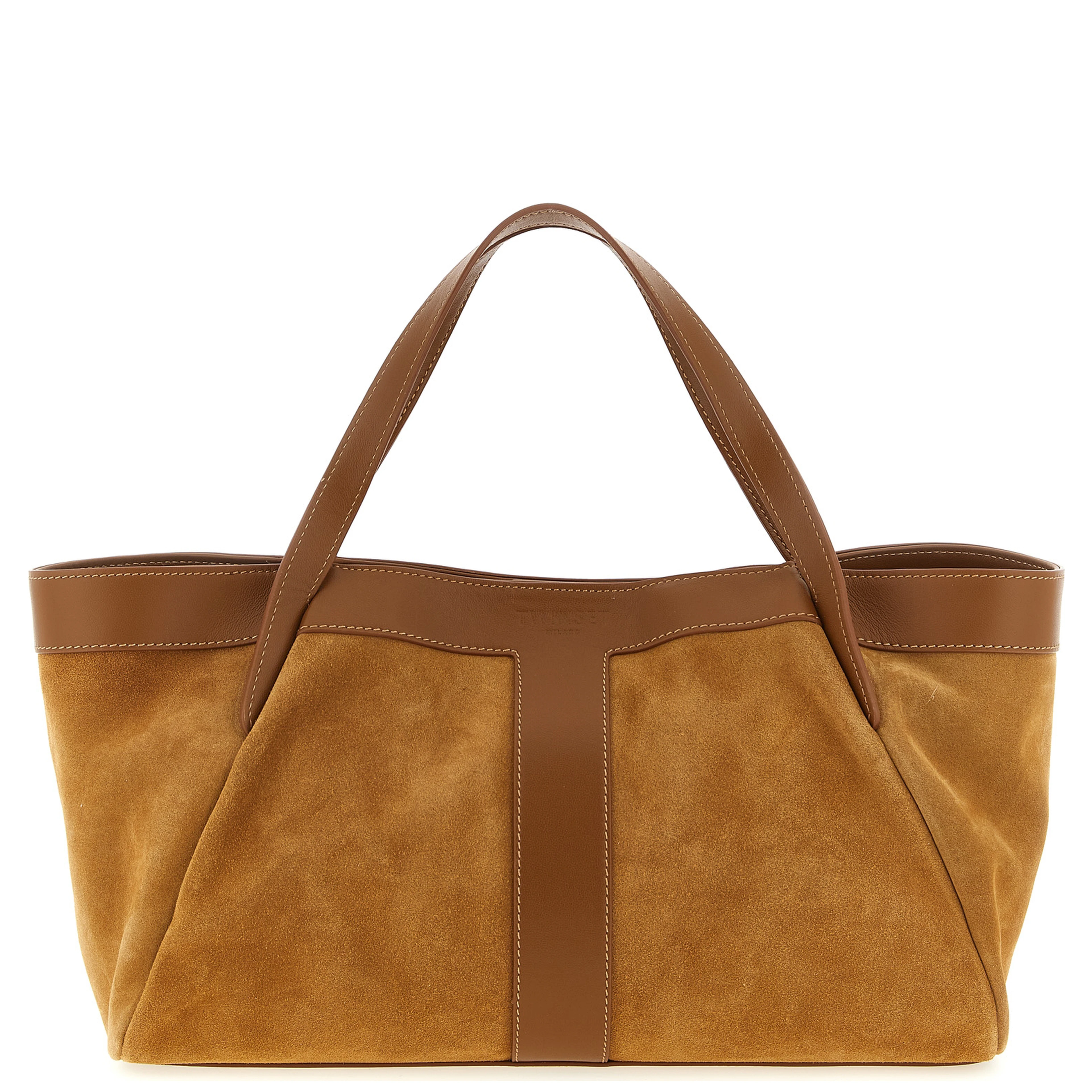 Brown Polyethylene Shoulder Bag