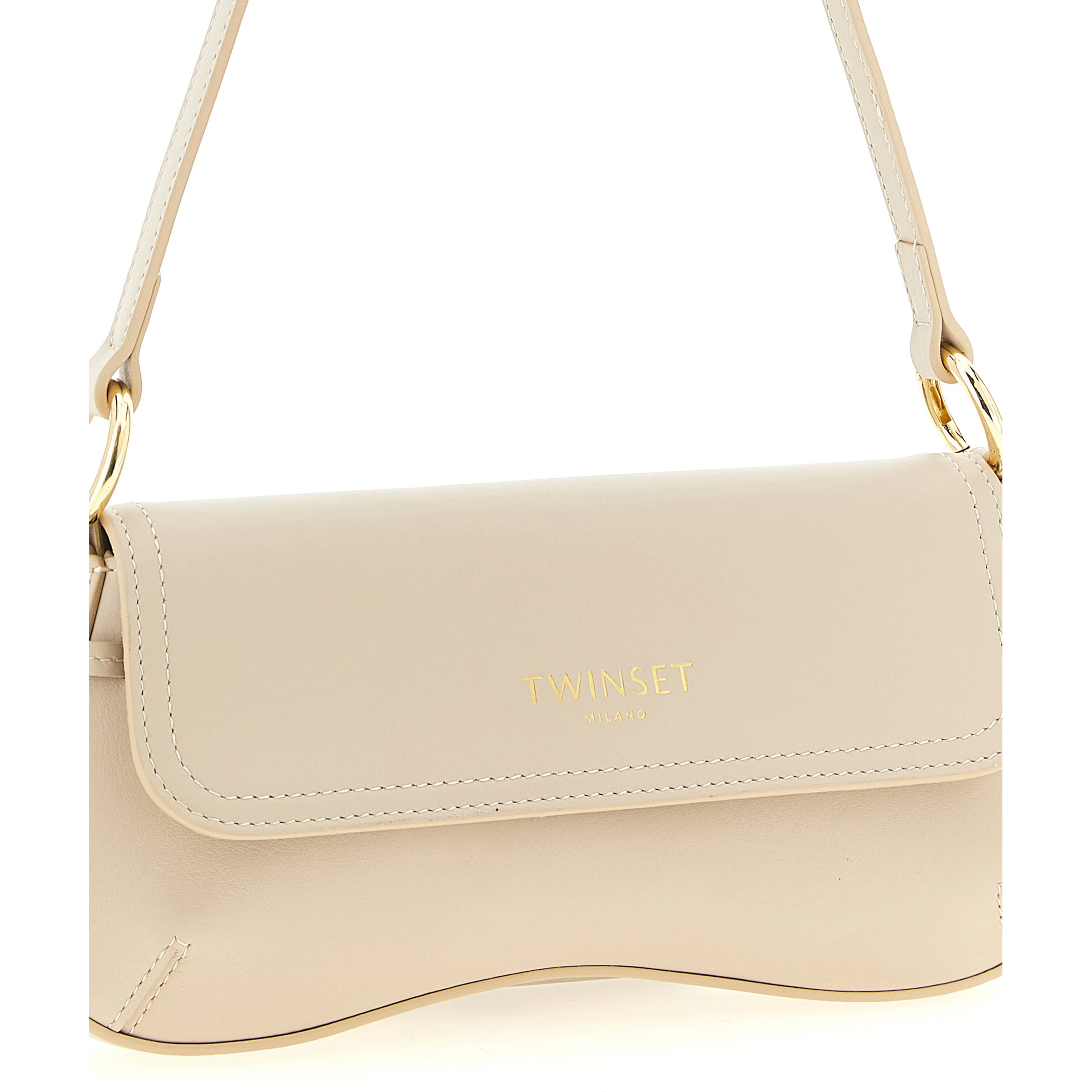 White Leather Shoulder Bag