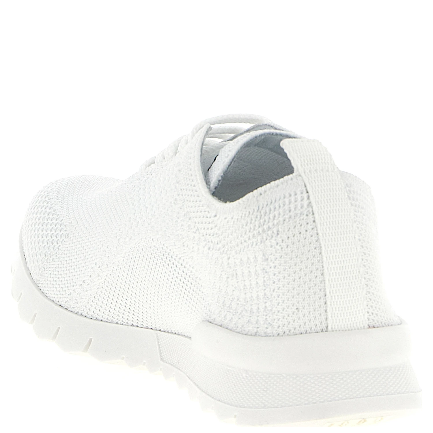 White Cotton Athletic Sneakers