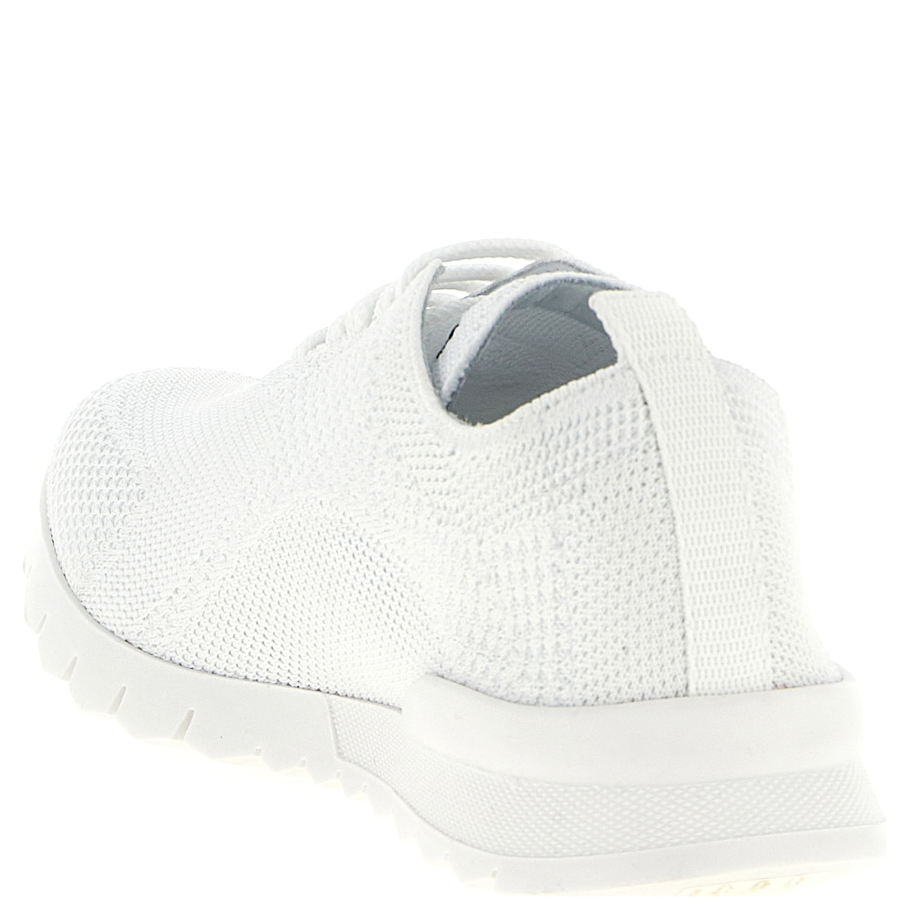 White Cotton Athletic Sneakers