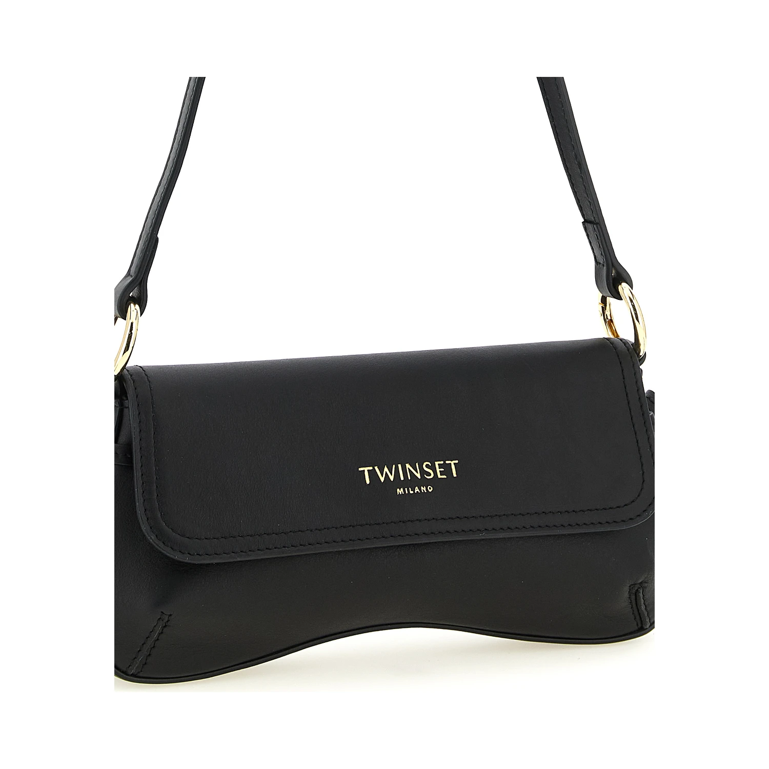 Black Leather Shoulder Bag