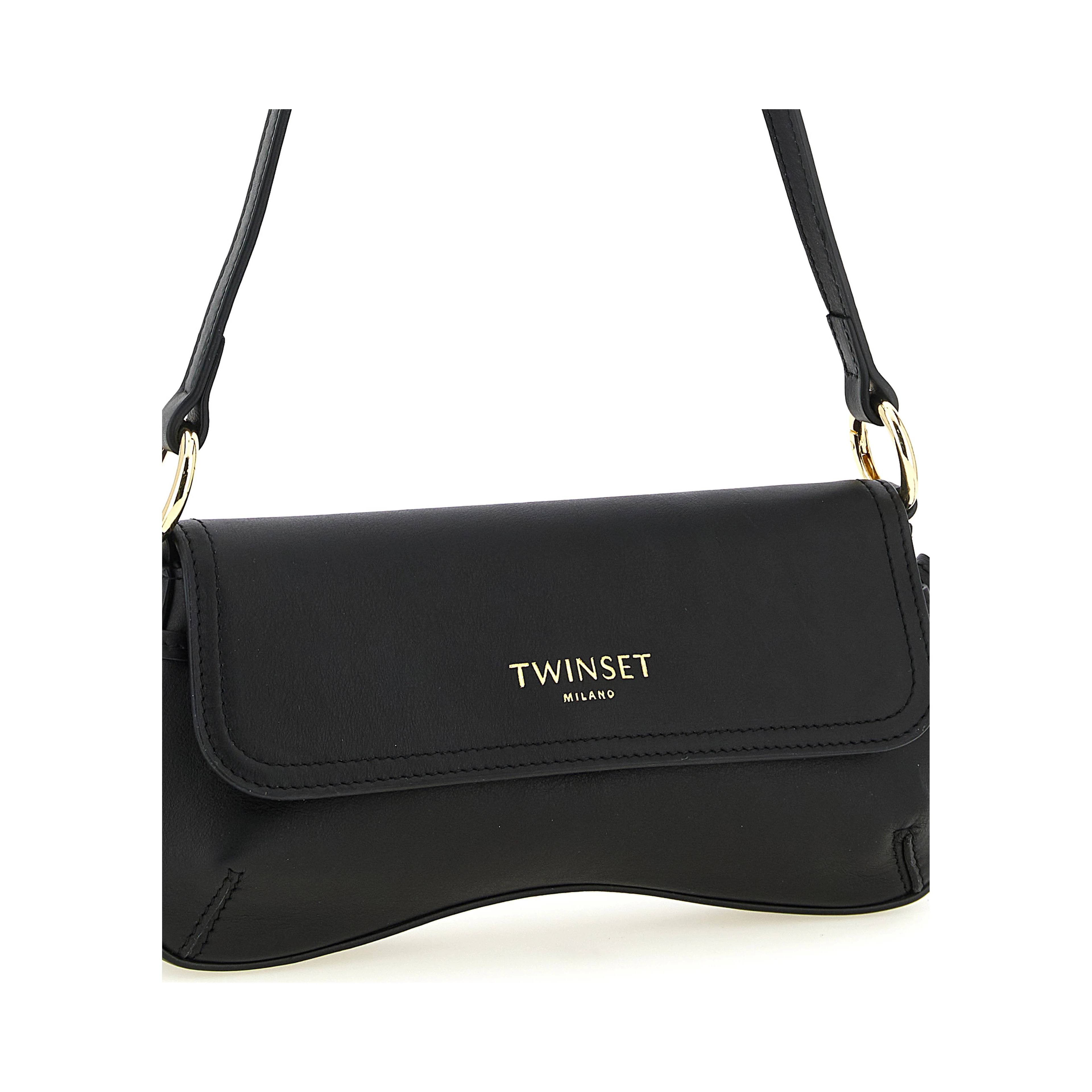 Black Leather Shoulder Bag