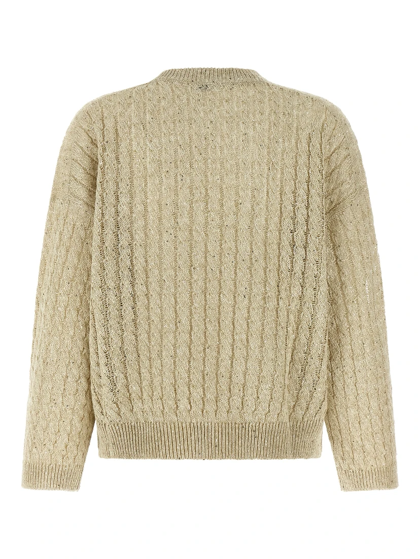 Beige Linen Cardigan