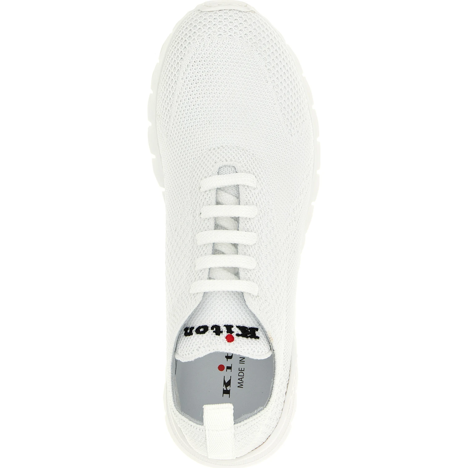 White Cotton Athletic Sneakers