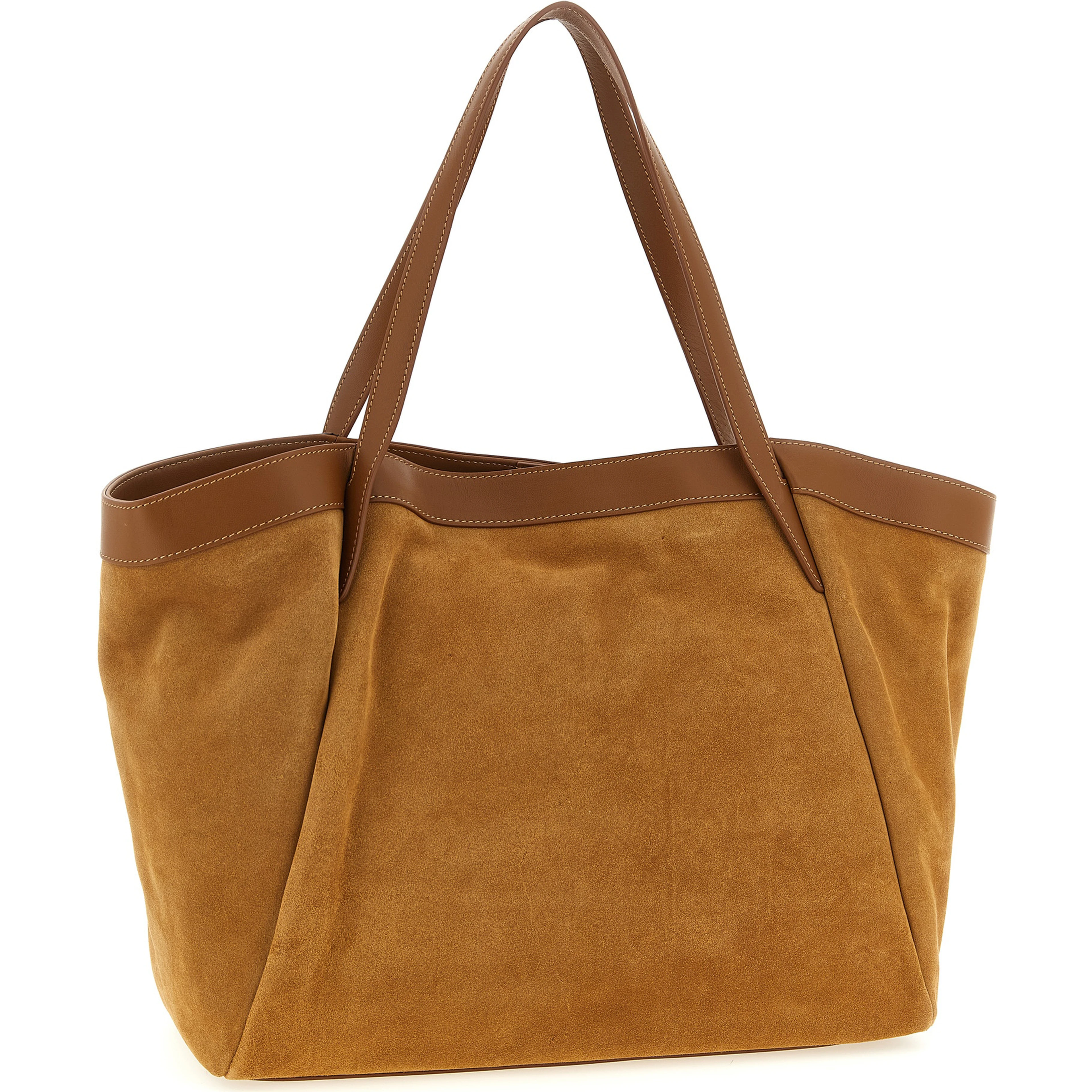 Brown Polyethylene Tote Bag