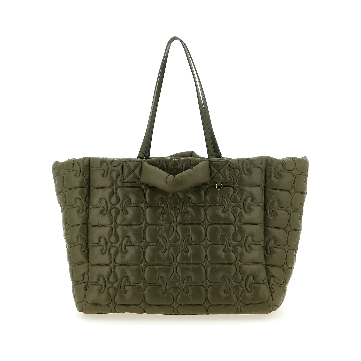 Bicolor Recycled Polyamide Tote Bag
