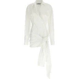 White Cotton Short Dress