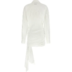White Cotton Short Dress