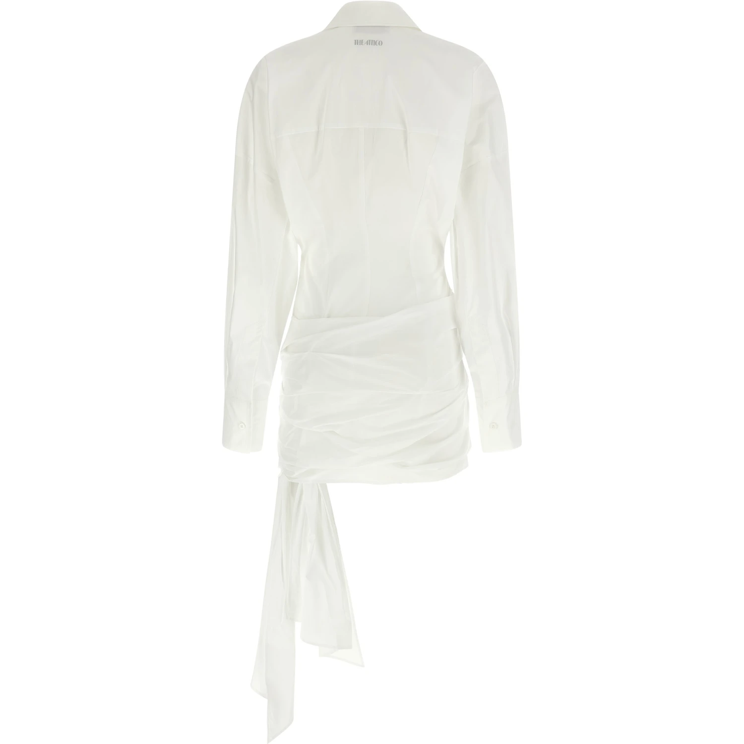 White Cotton Short Dress
