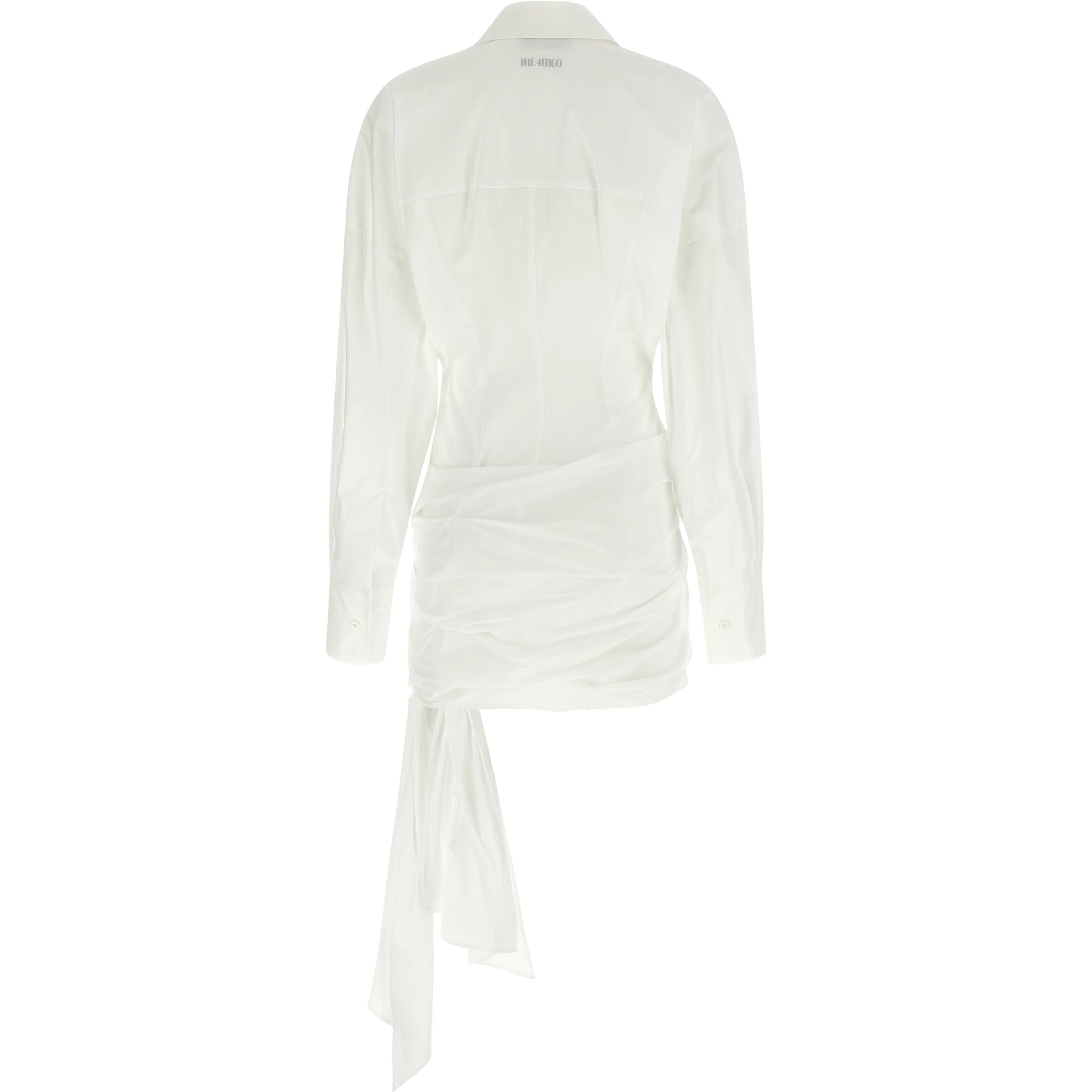 White Cotton Short Dress
