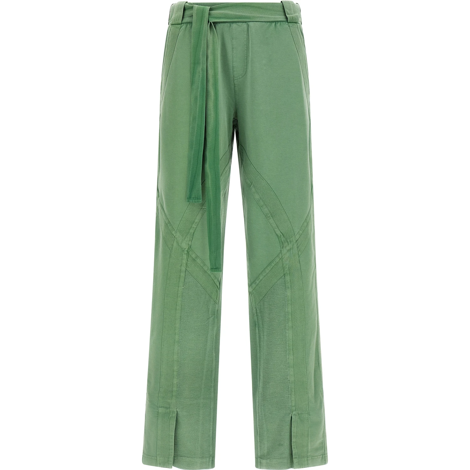 Bicolor Cotton Casual Pants