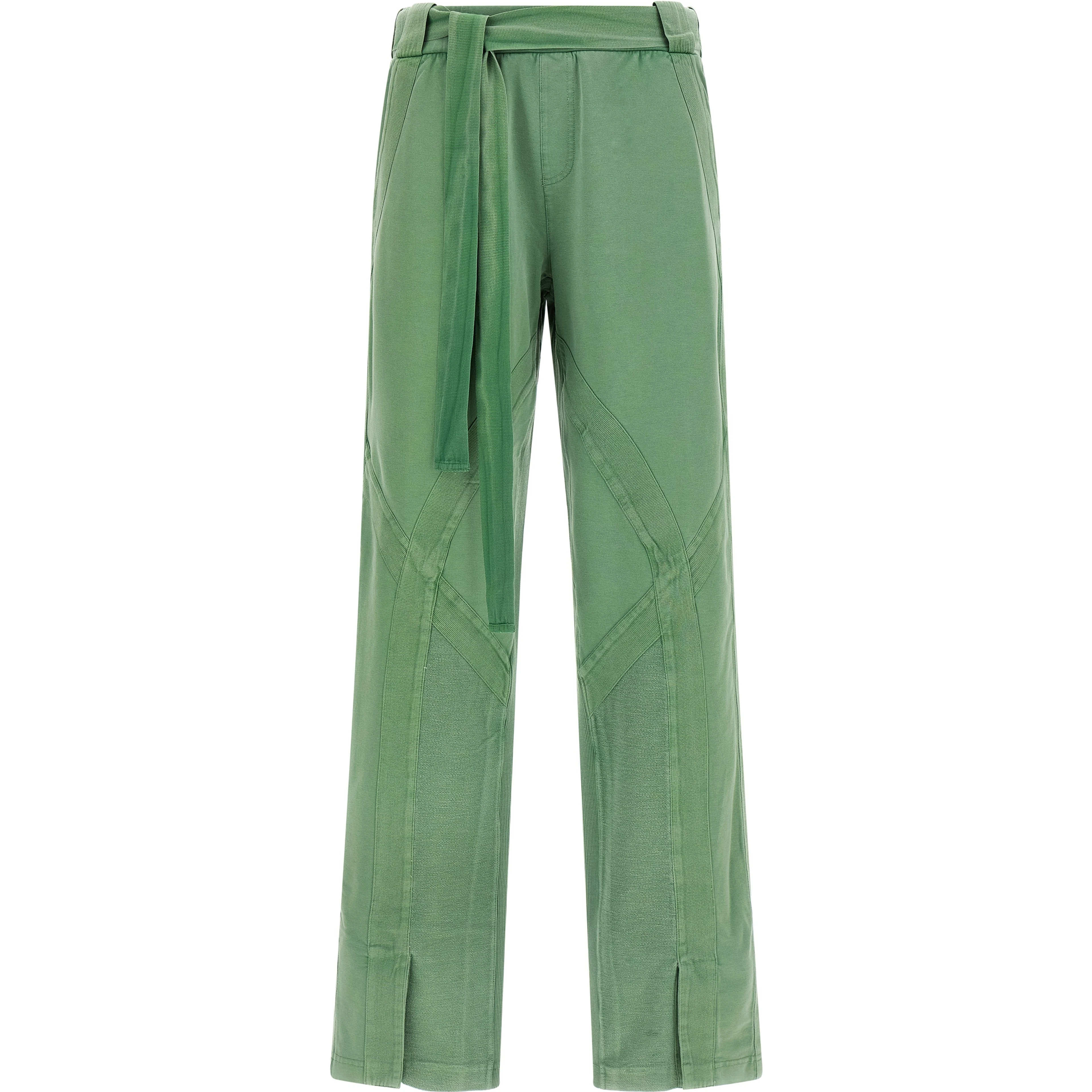 Bicolor Cotton Casual Pants