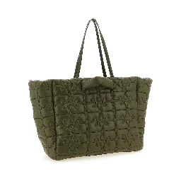 Bicolor Recycled Polyamide Tote Bag