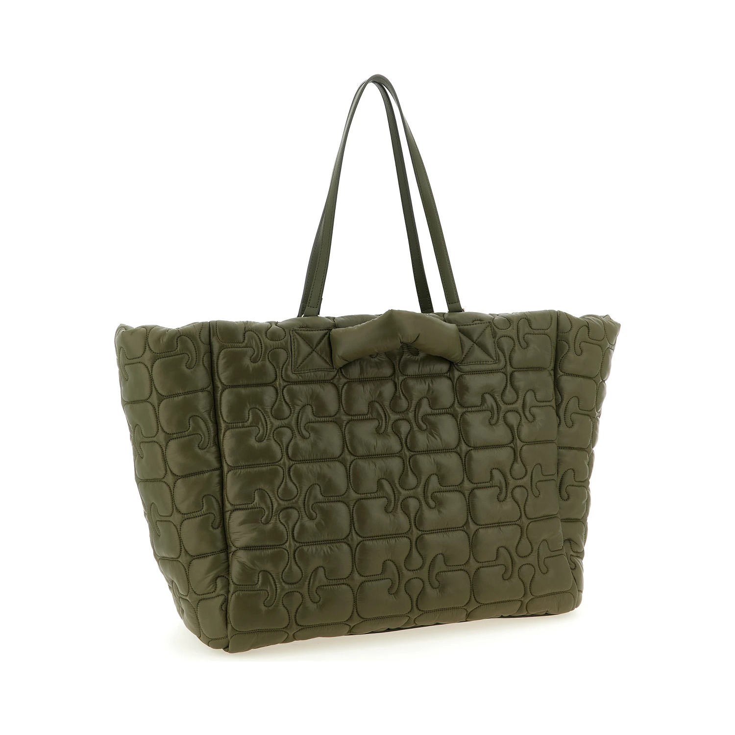 Bicolor Recycled Polyamide Tote Bag