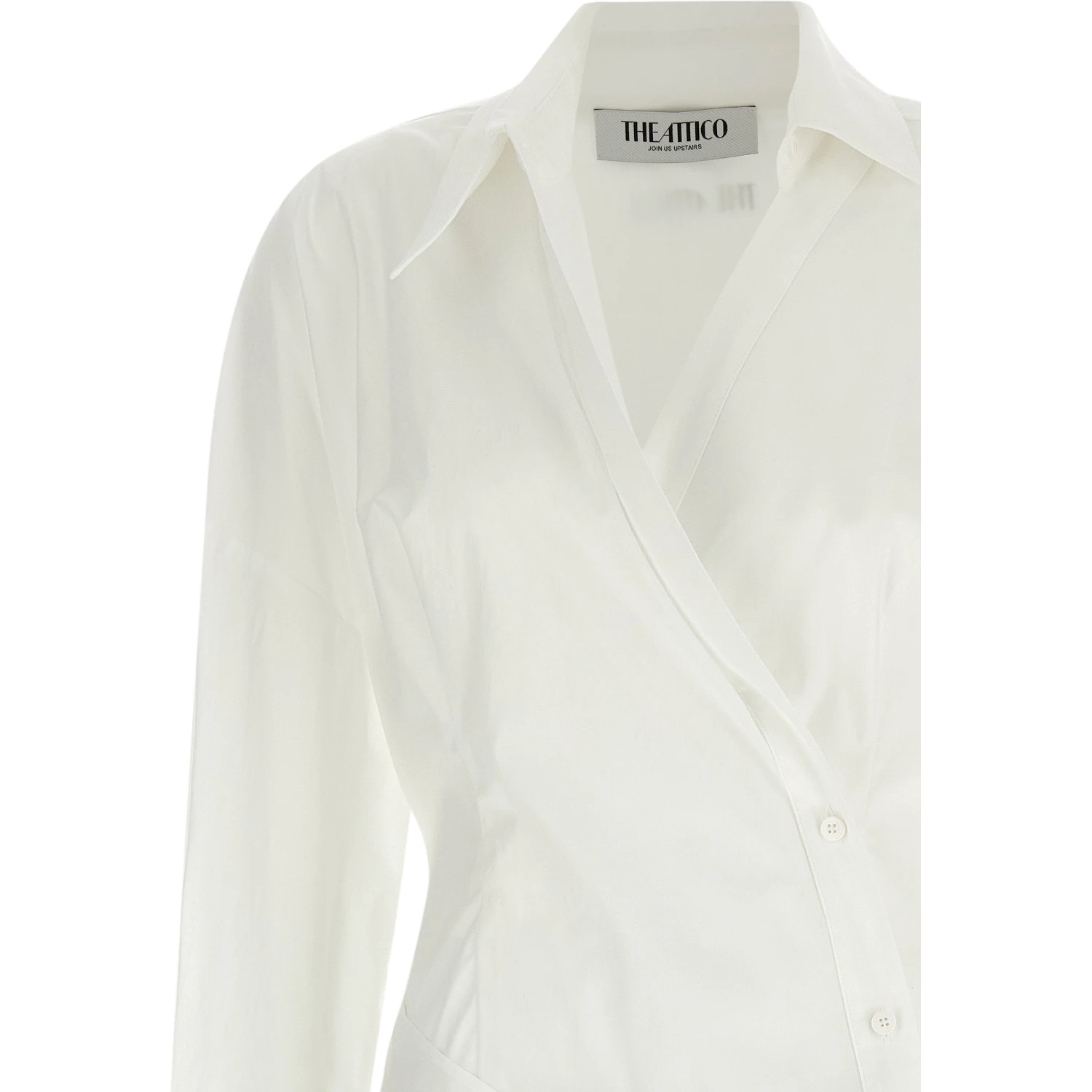 White Cotton Short Dress