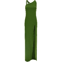Bicolor Viscose Long Dress