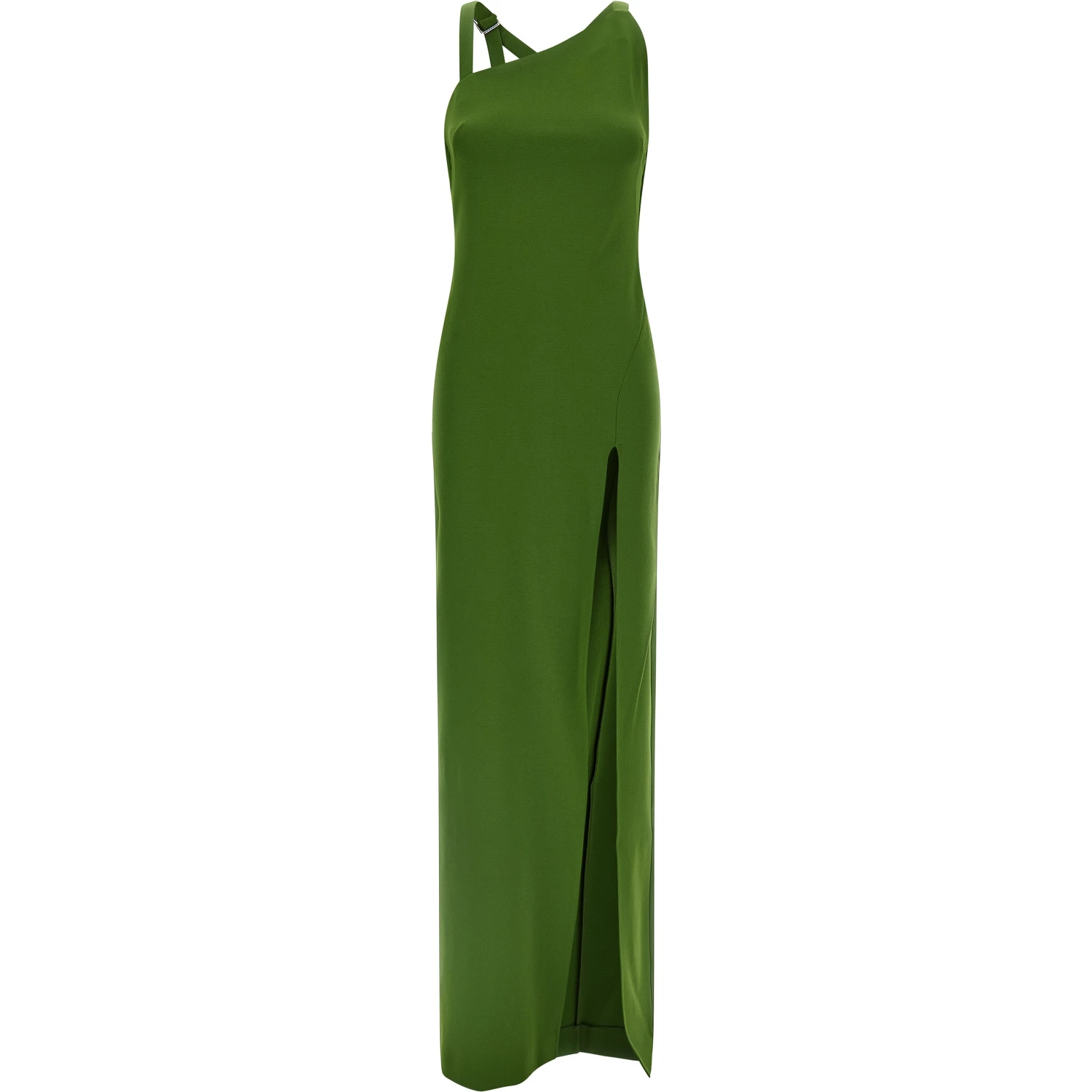 Bicolor Viscose Long Dress