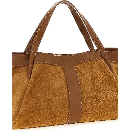 Brown Polyethylene Shoulder Bag