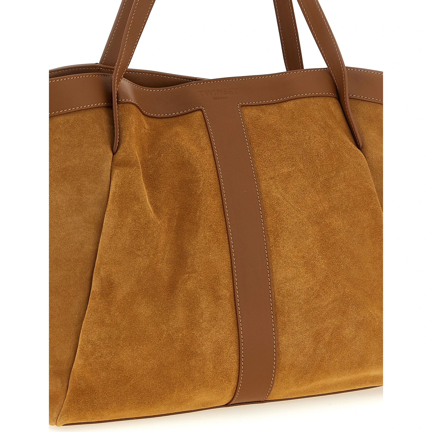 Brown Polyethylene Tote Bag