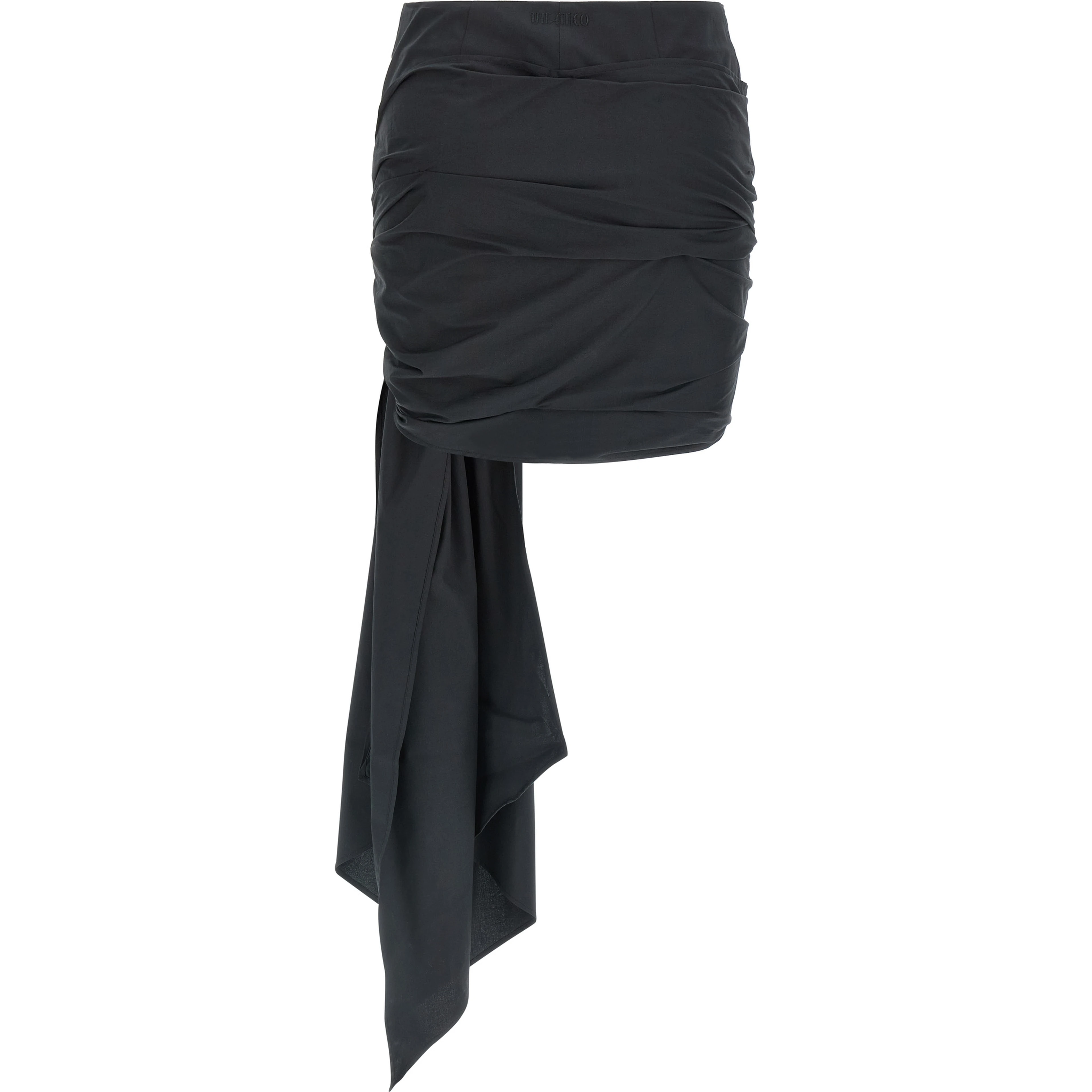 Black Cotton Long Skirt