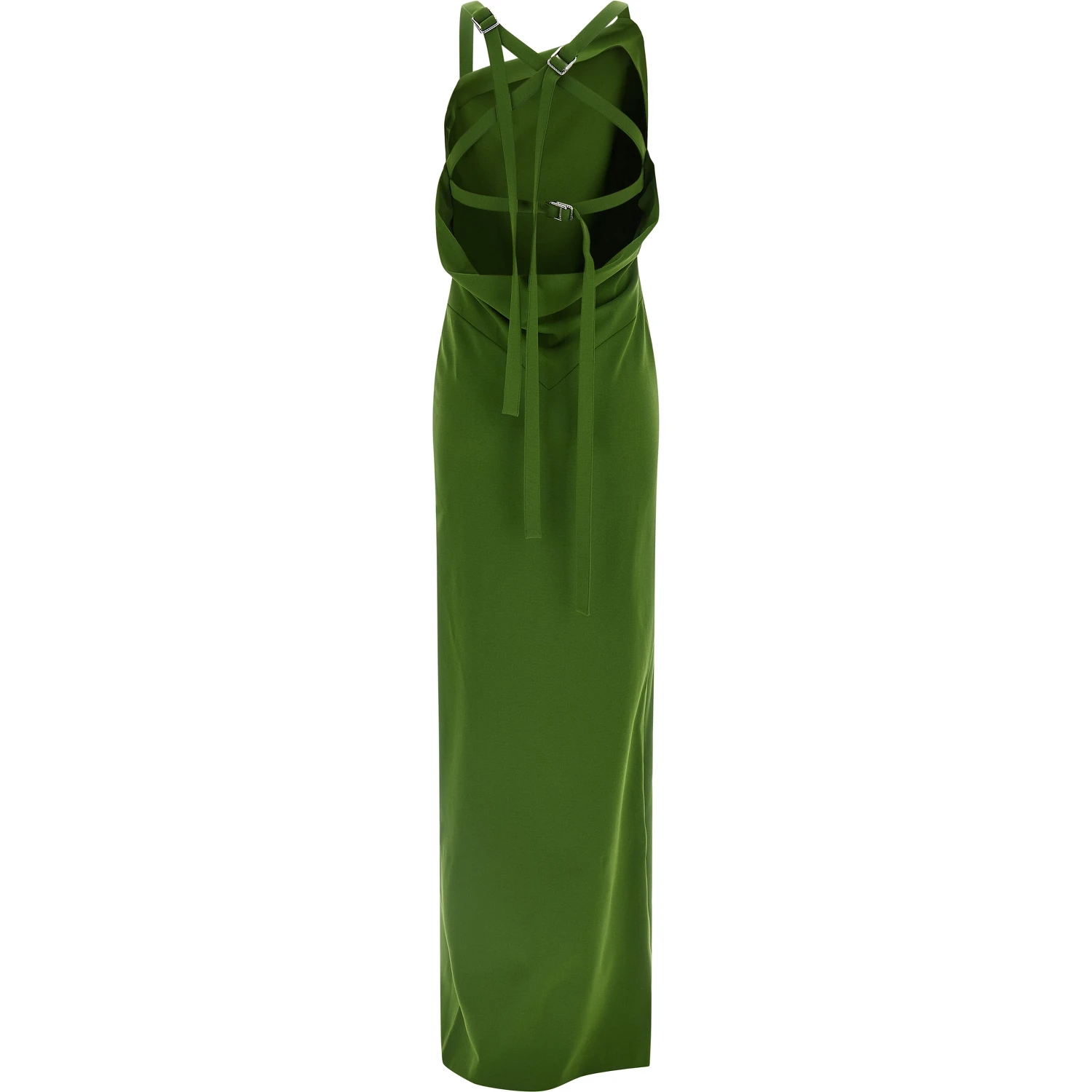 Bicolor Viscose Long Dress