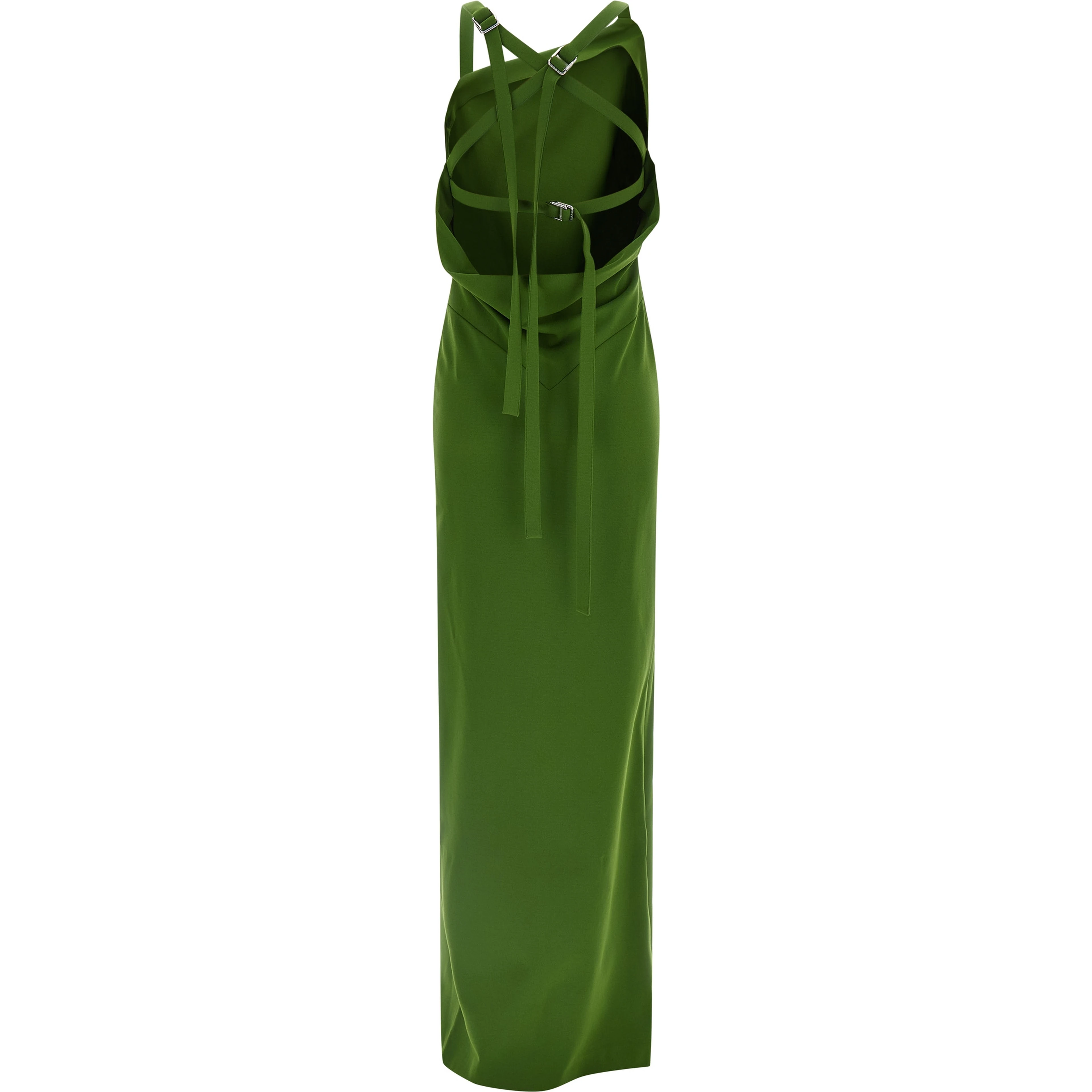 Bicolor Viscose Long Dress