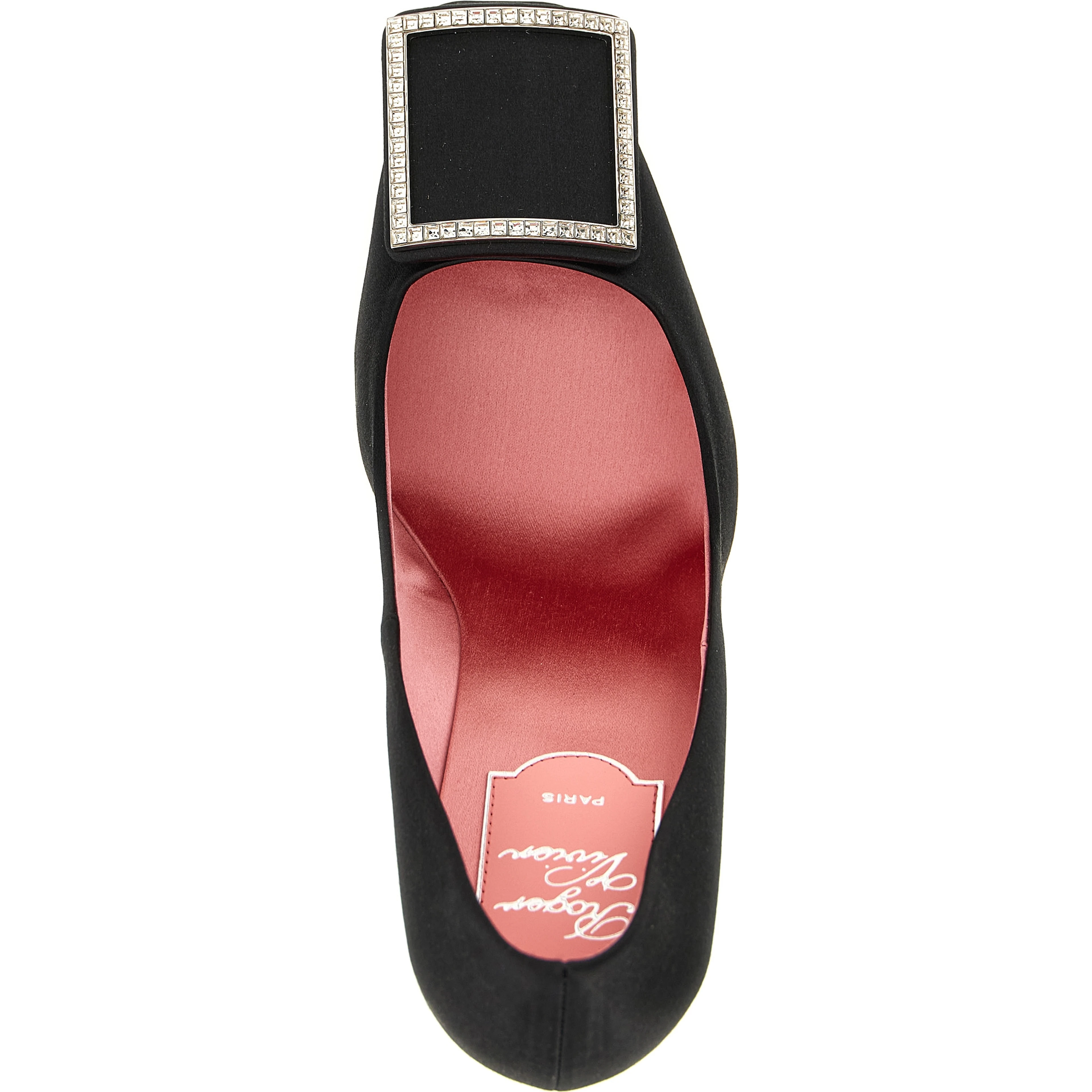 Black Viscose High Heel Pumps