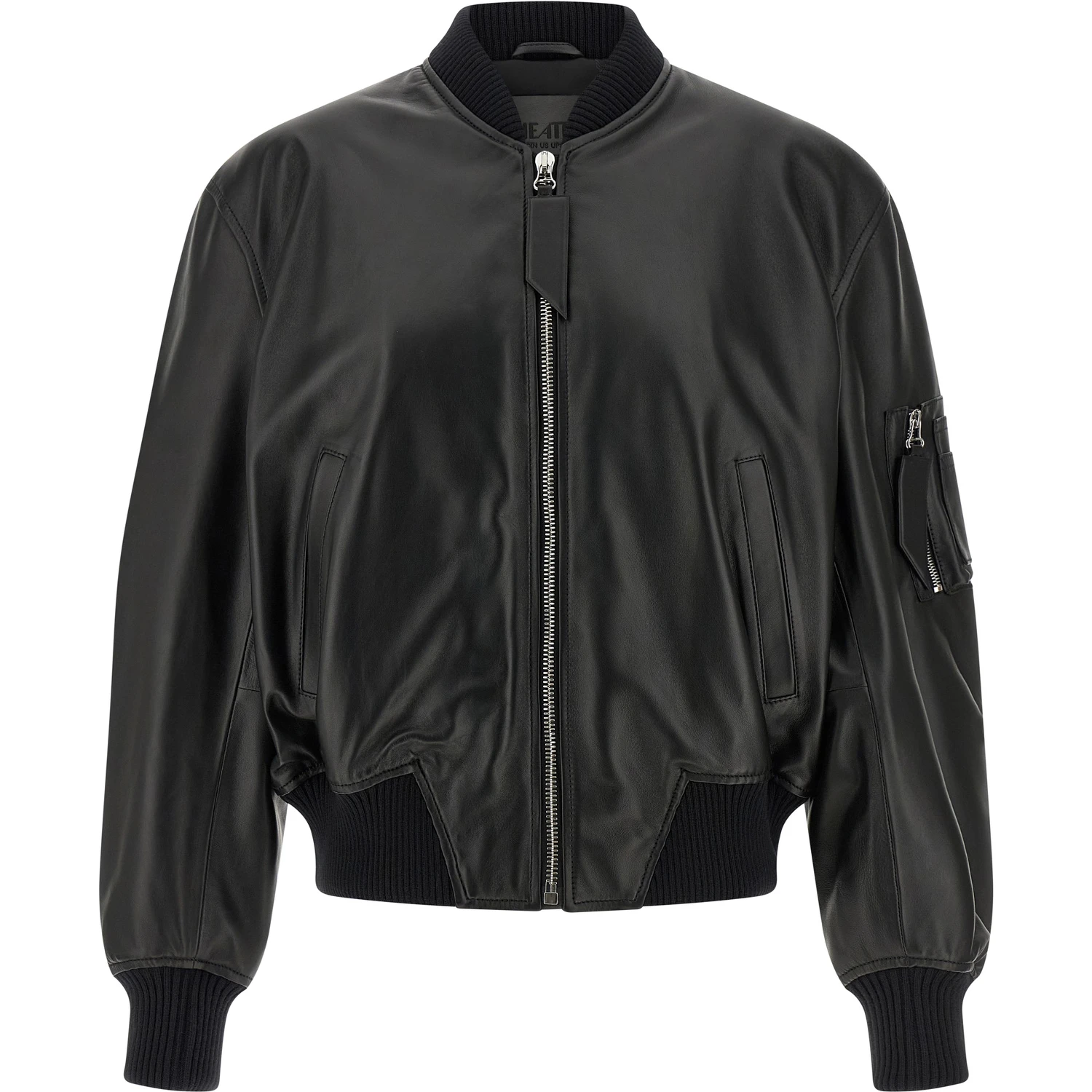Black Lamb Leather Leather Jacket