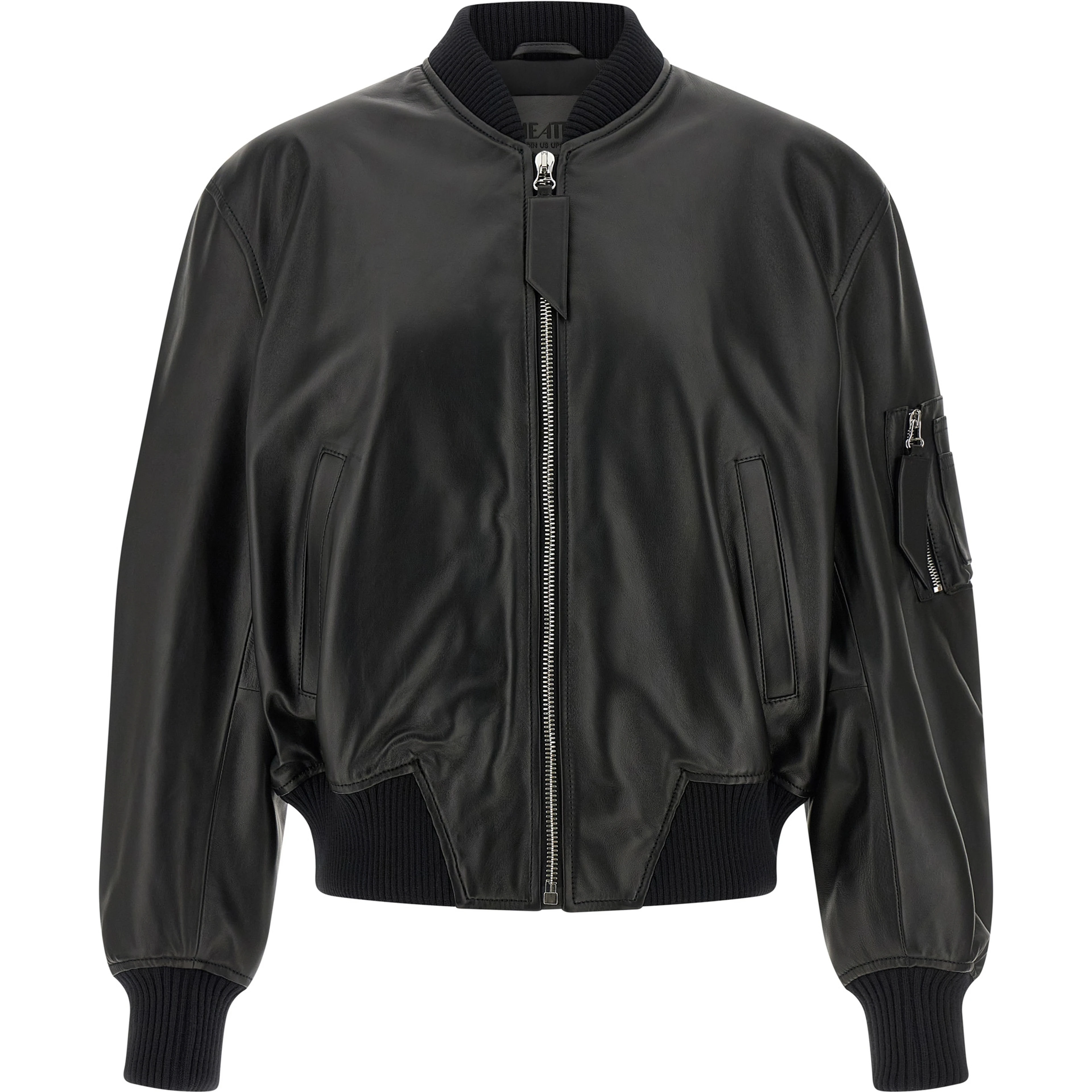 Black Lamb Leather Leather Jacket