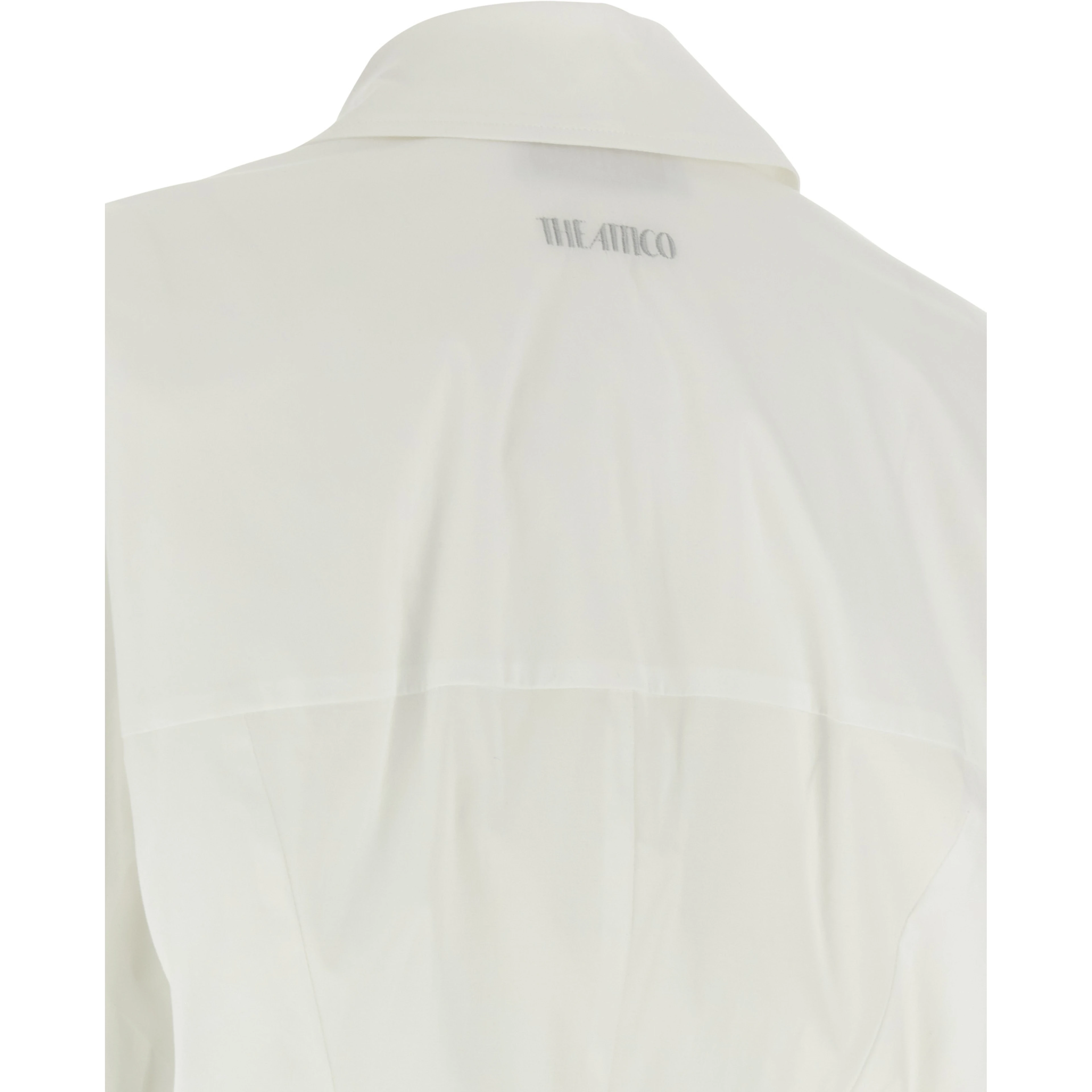 White Cotton Short Dress