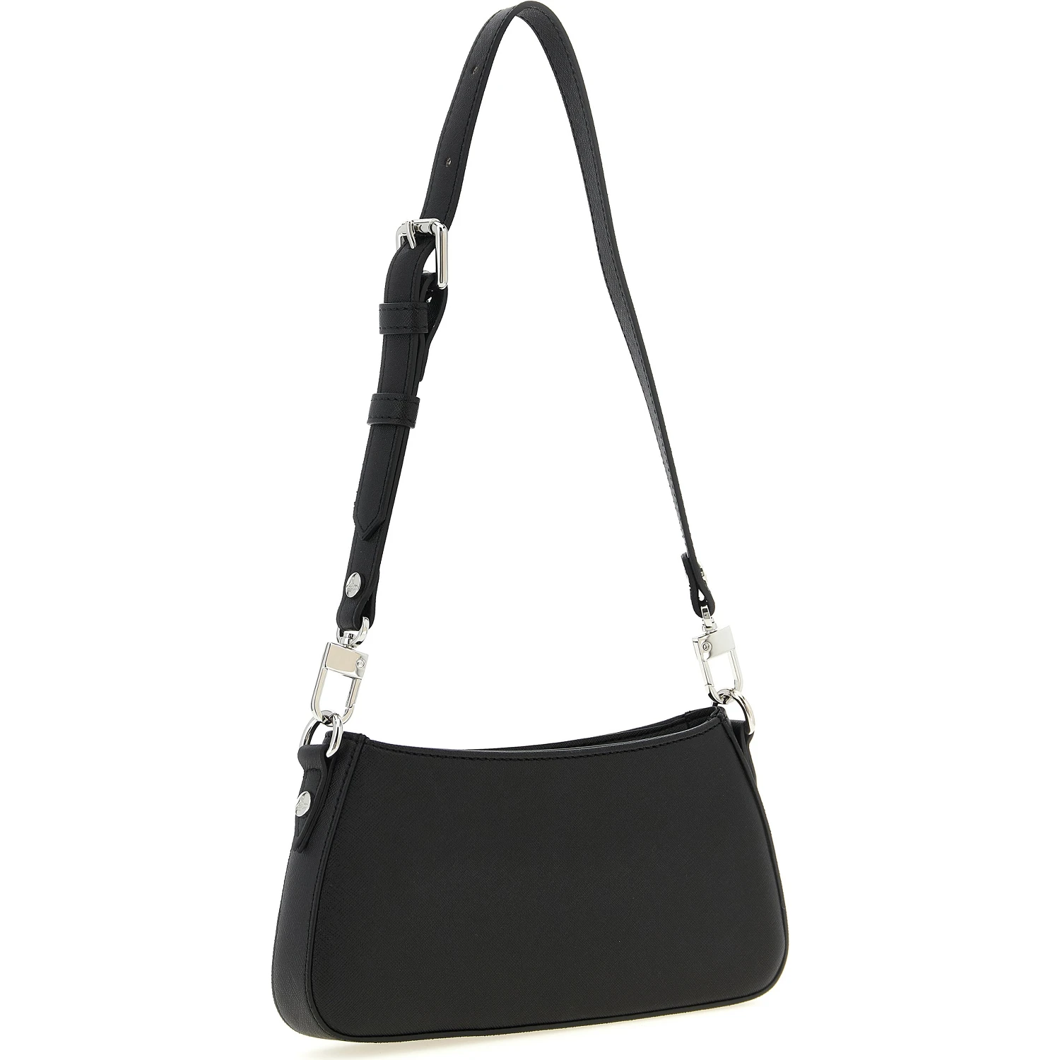 Black Polyethylene Shoulder Bag