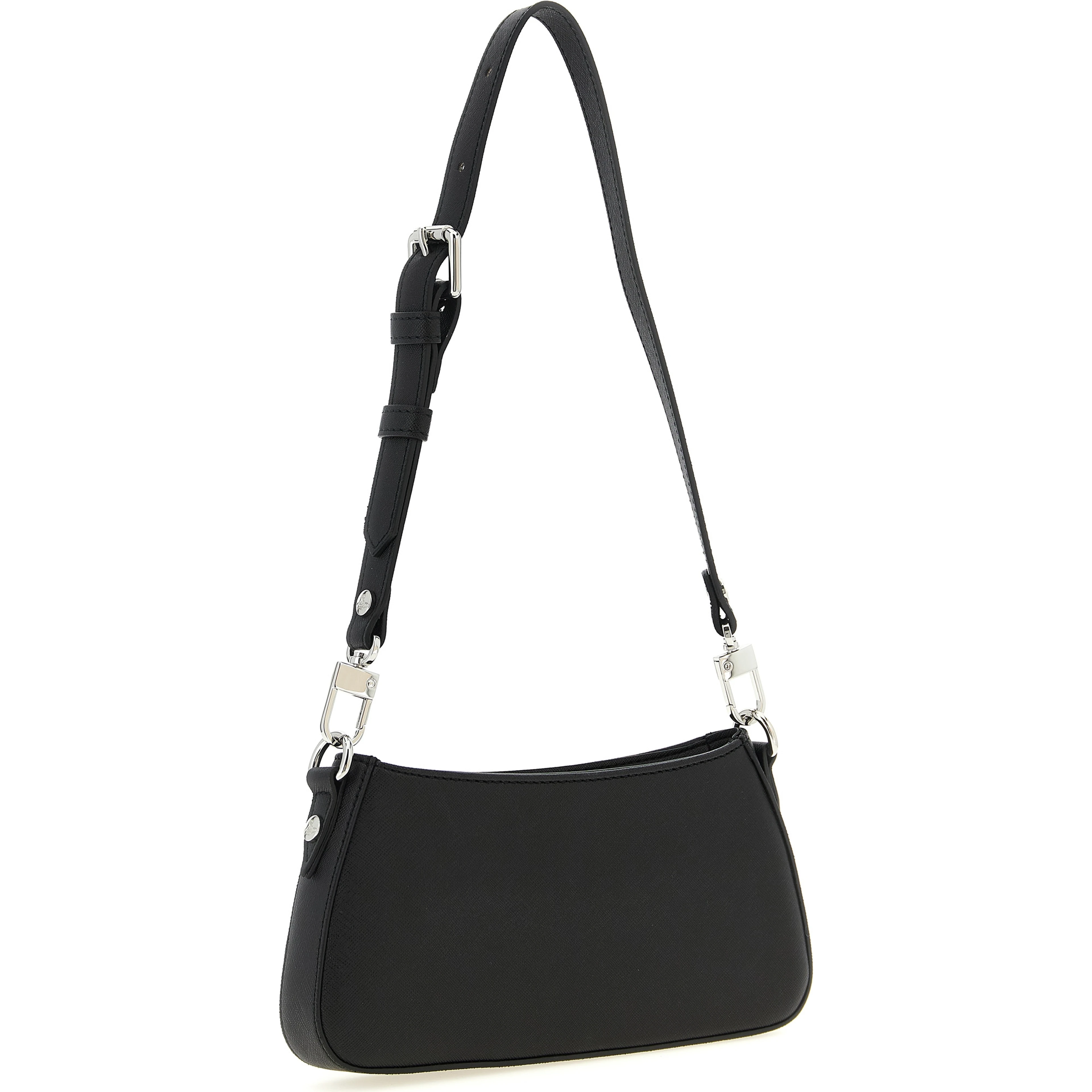 Black Polyethylene Shoulder Bag