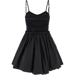 Black Polyamide Short Dress